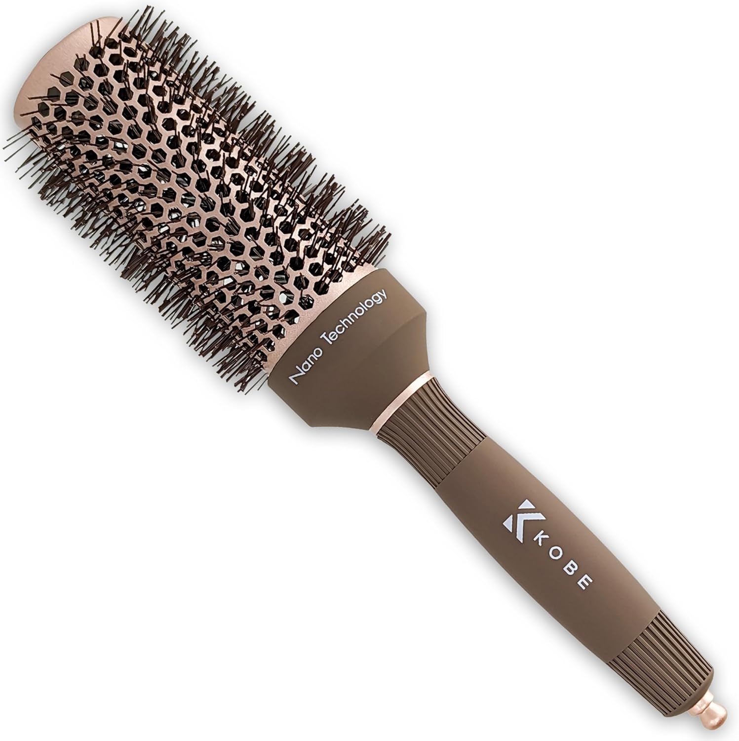 Kobe Professional Heat-Retaining Ceramic & Ionic round Hair Brush for Blow Drying - with Nanotechnology - Barrel Brush Set of 5 - Blow Dry Hair Brush image number 2