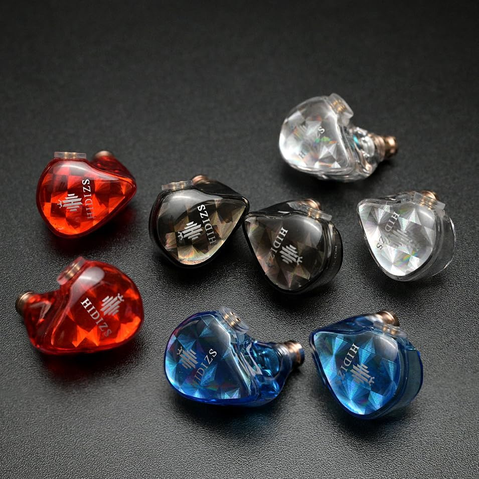 Hidizs Ms1-Galaxy In-Ear Monitors, High-Performance Dual Magnetic Circuit Dynamic Driver Headphones, Detachable 0.78Mm 2Pin Hifi Earbuds, 3.5Mm Gold-Plated Plug(Without Mic, Transparent) image number 1