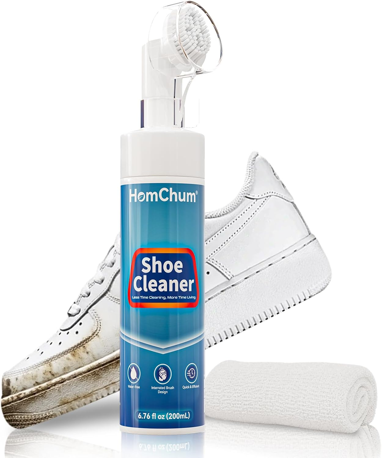 Sneaker Cleaner Shoe Cleaner Shoe Cleaning Kit Water-Free Foam, 6.8 Oz image number 5