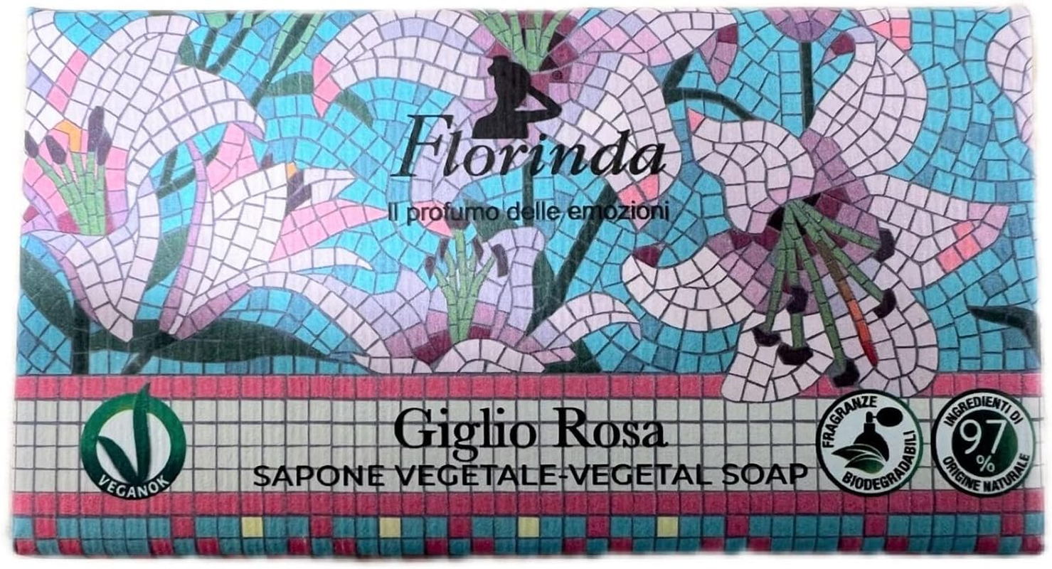 Japan Grand Champagne Florinda Fragrance Soap, 3.4 Oz (95 G), Mosaic, Fig image number 1