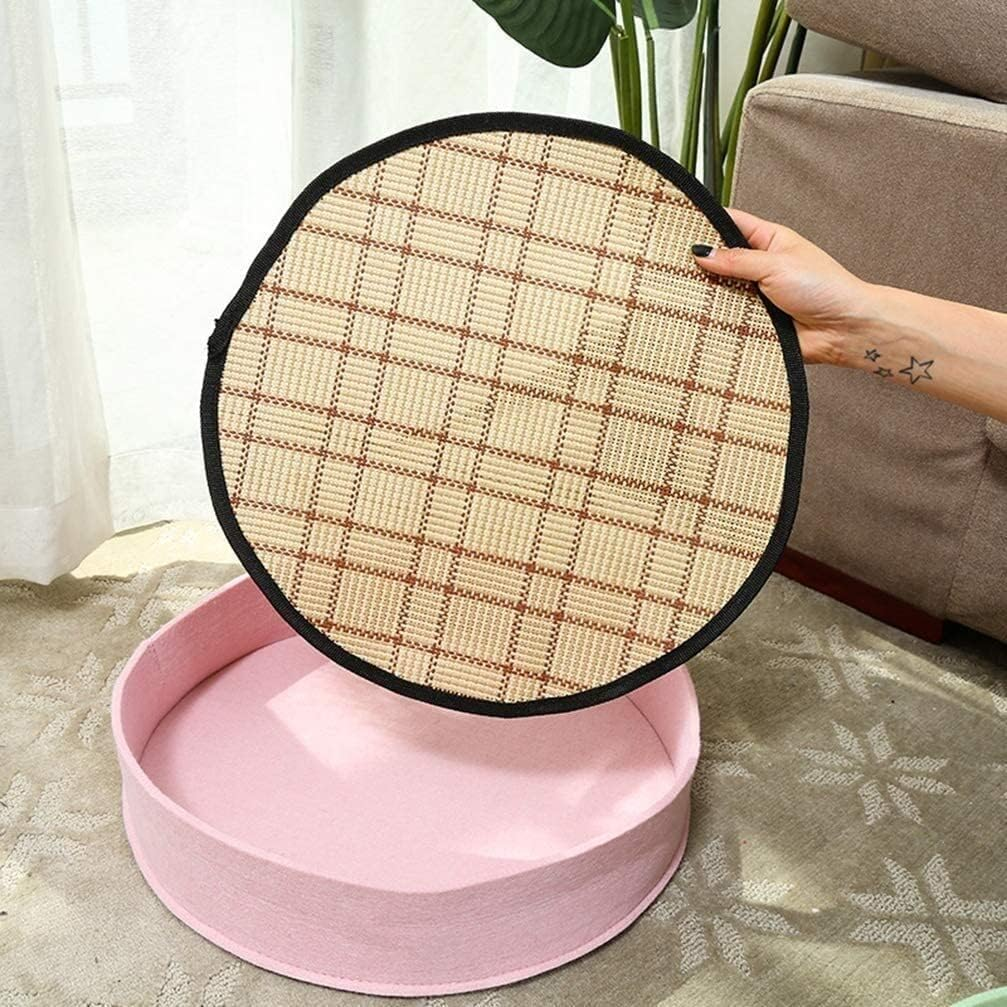 Dog Bed Cat House Pet House Pet Bed Cooling Calming Pad Bed Felt Pet Bed Summer Sleeping Dog Cat Bed Kennel for Dogs Cats Dog House Cat Bed Pet Nest (Color : Dark Gray, Size : 40 * 40 * 8CM) image number 2