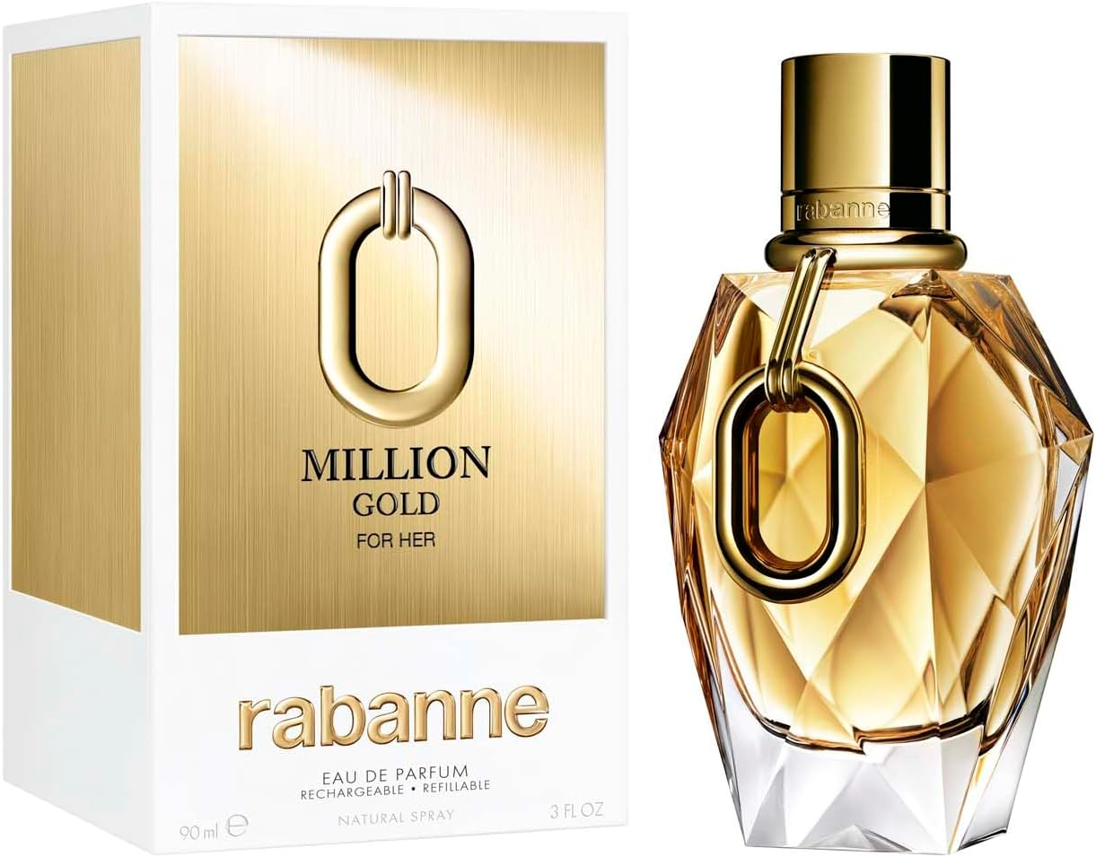 Million Gold by Paco Rabanne for Women - 3 Oz EDP Spray (Refillable) image number 3