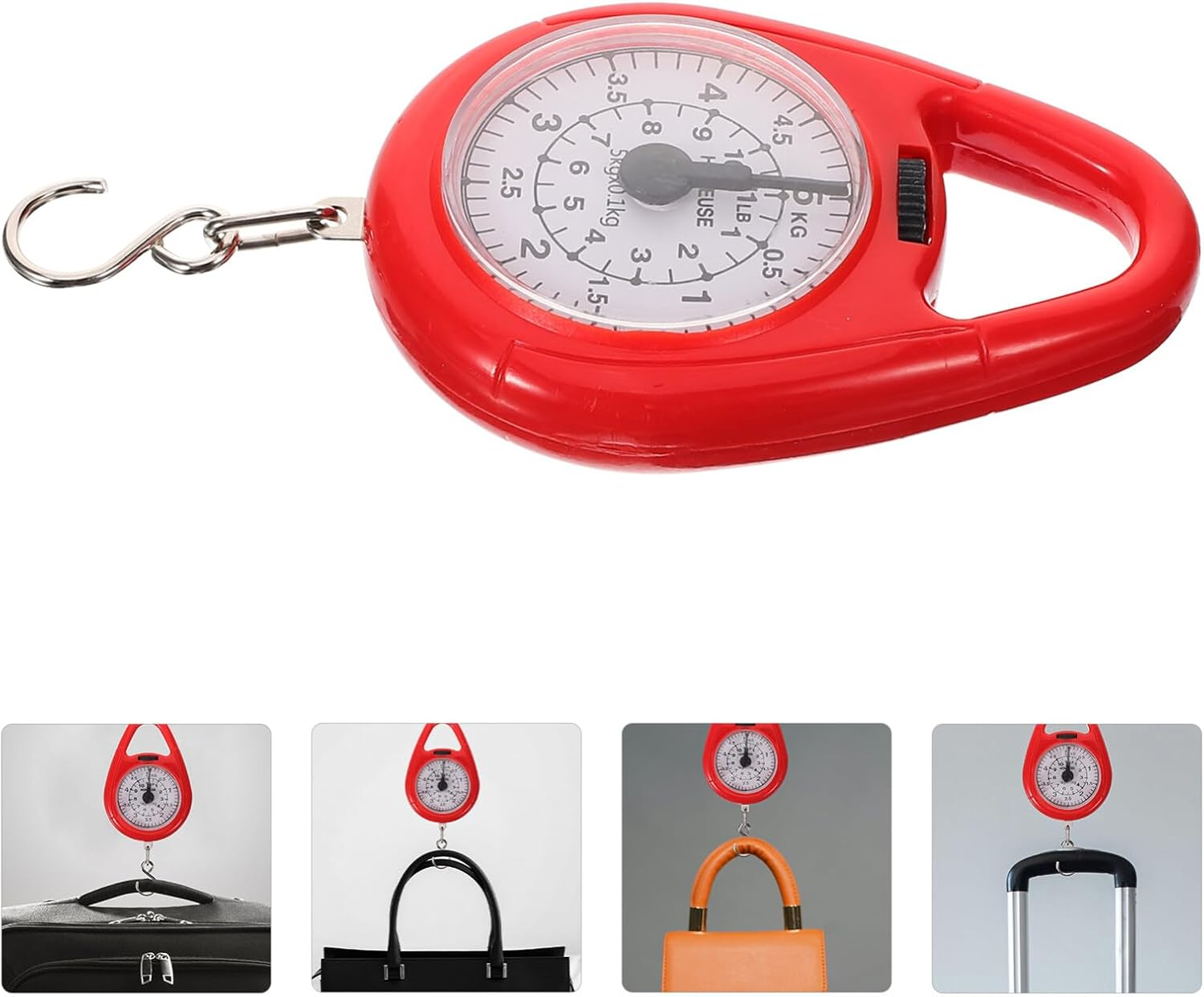 GLEAVI Mini Luggage Scale Portable Hanging Weighing Tool Hook Capacity for Travel Fishing and Shopping User-Friendly Design for Quick Measurements image number 4