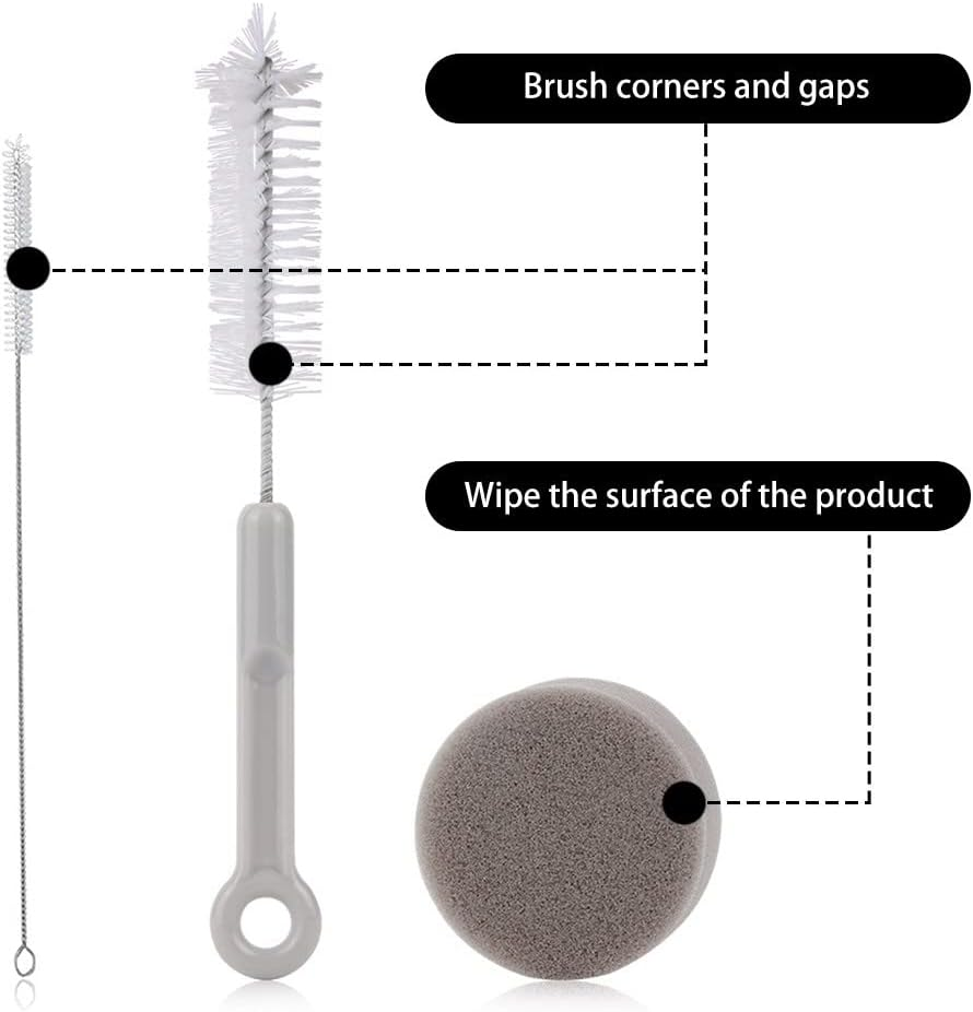 3PCS Pet Water Fountain Cleaning Kit, Cat Water Fountain Brushes & Sponge for Pet Dog Cat Water Fountain Feeder Toy Cup Bowl image number 1