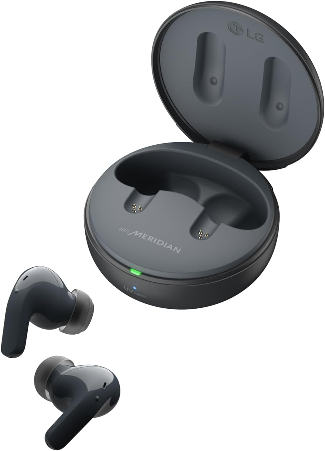 LG Tone Free T90S In-Ear Bluetooth Headphones with Dolby Atmos Sound, Meridian Technology, ANC (Active Noise Cancellation) & Uvnano+, Black