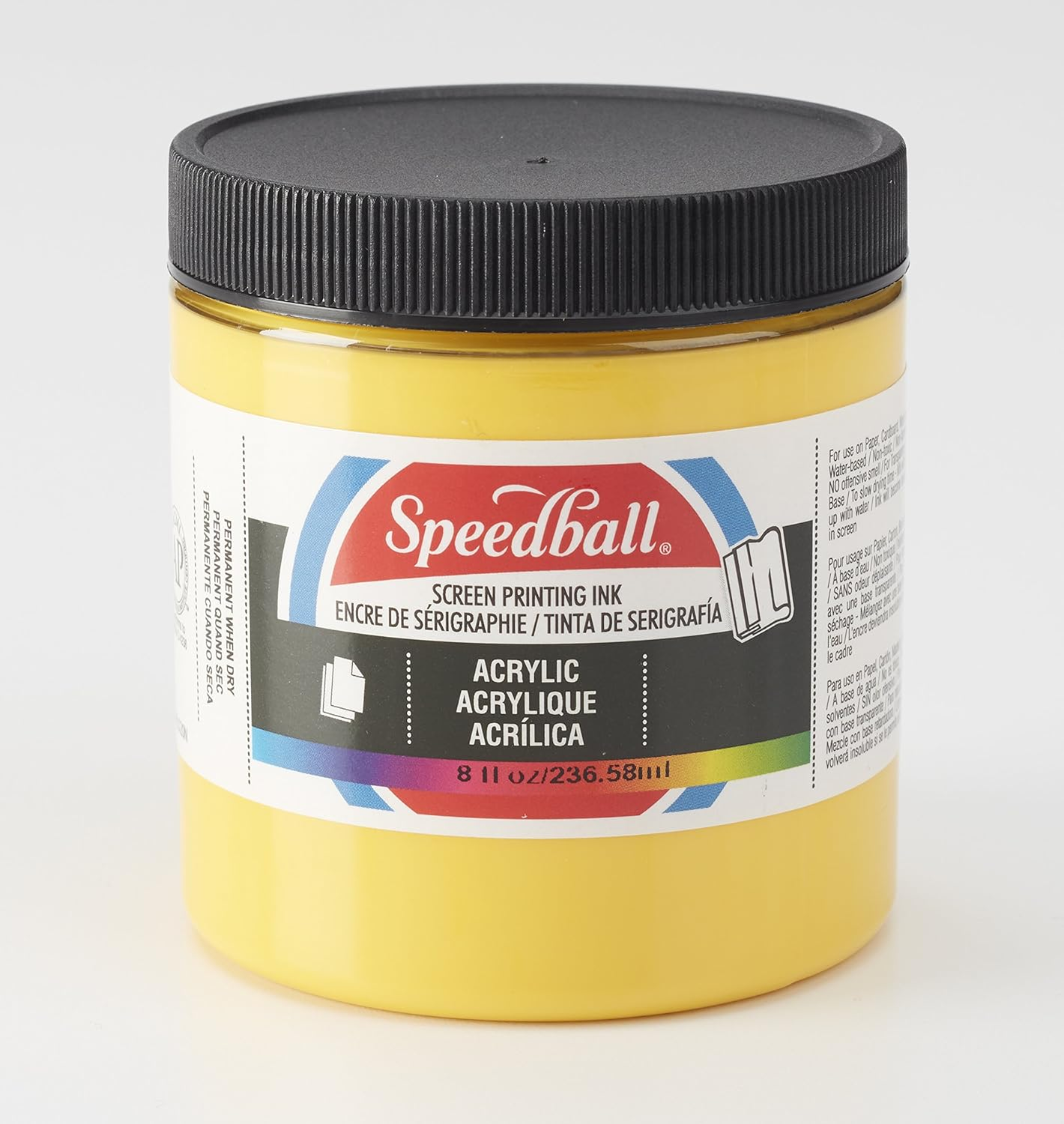 Speedball Acrylic Screen Printing Ink Primrose Yellow, 236Ml, Quality with Vibrant, Long-Lasting Colour, Premium Pigments, Ideal for Professional Artwork on Wood and Paper image number 2