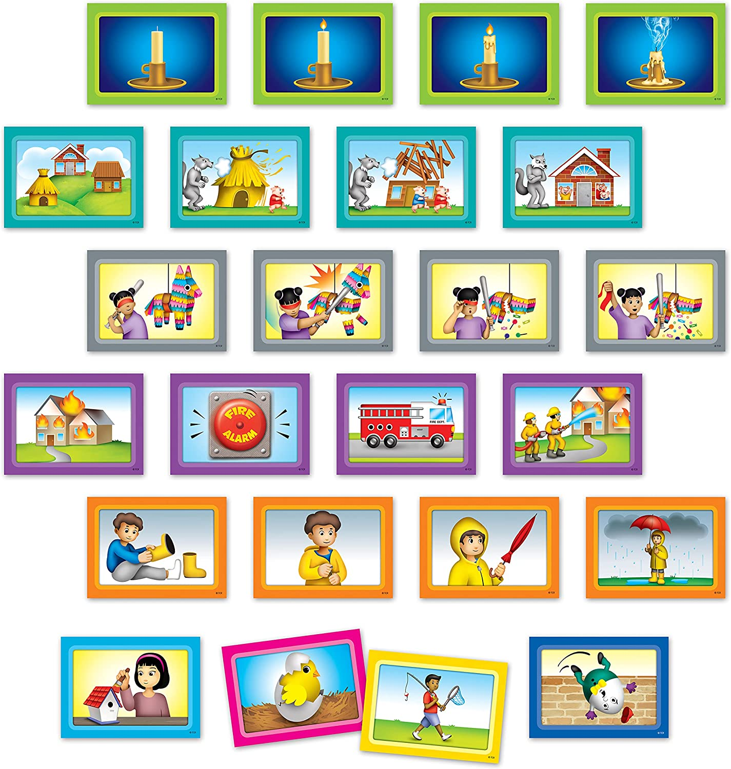Teacher Created Resources 4-Scene Sequencing Pocket Chart Cards (TCR20848) image number 2
