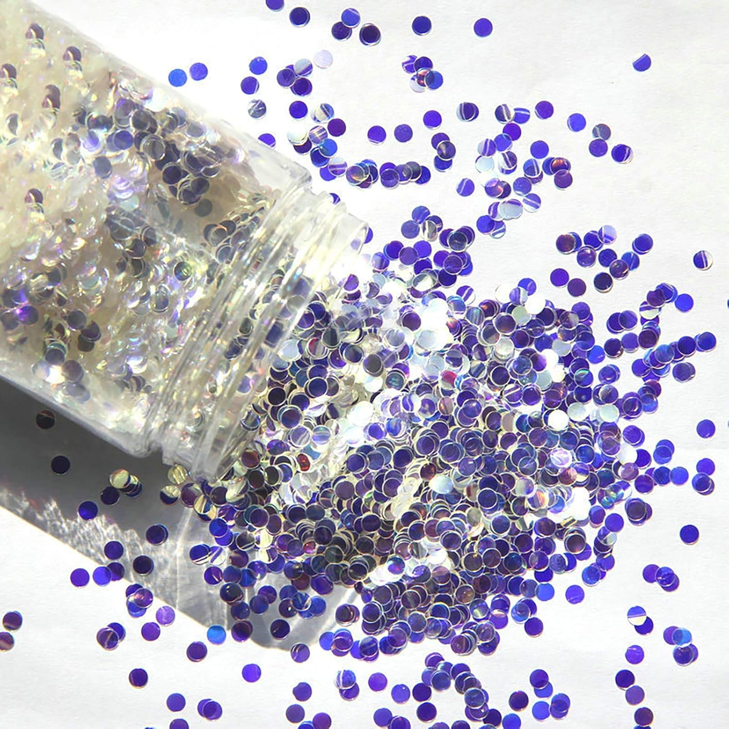 1 Pack Ultrathin Special Shaped Glitter Powder Nail Decoration for Nail Crafts round Decoration image number 4