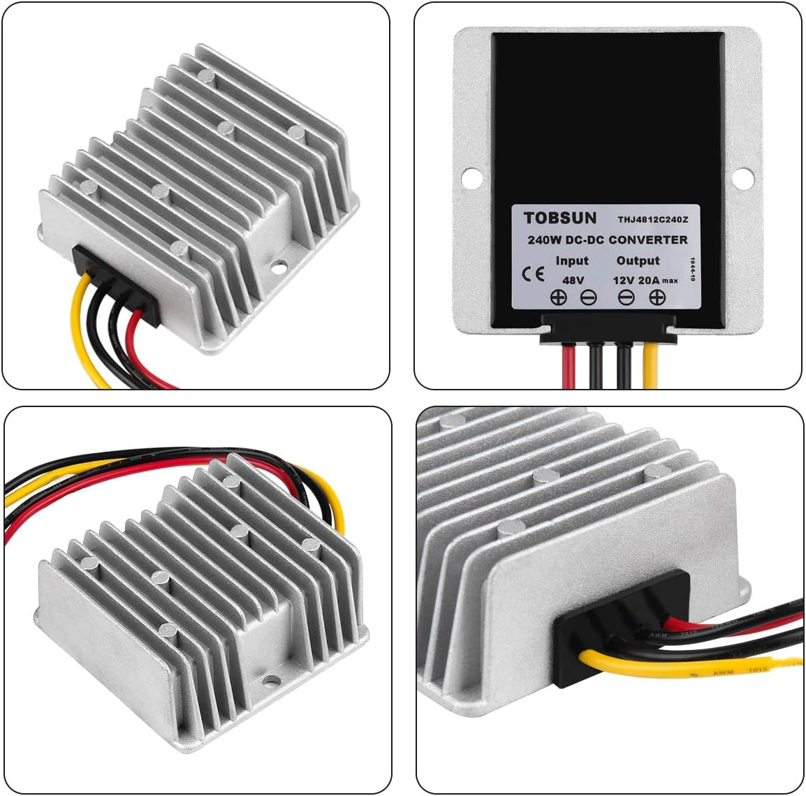 Golf CART Voltage Reducer Converter 48V to 12V 20A 240W DC Voltage Regulator for Club Car