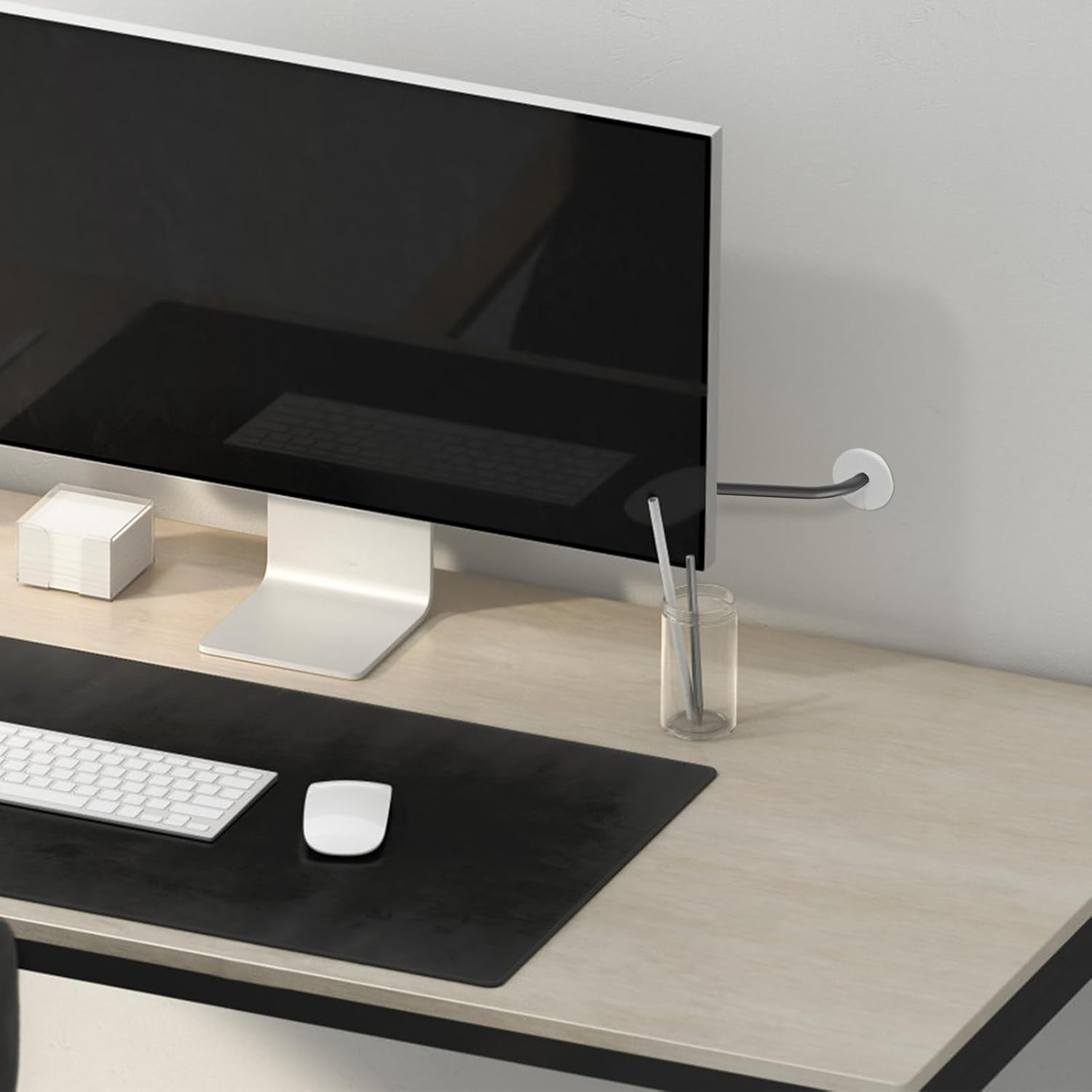 Sekonow 10 Pack Cable Grommet for Starlink for 3/4 Wall Hole, Silicone Wall Cable Pass through Bushing Grommet Line Routing Kit Cord Cover Hider for Starlink Ethernet Wire (White) image number 3