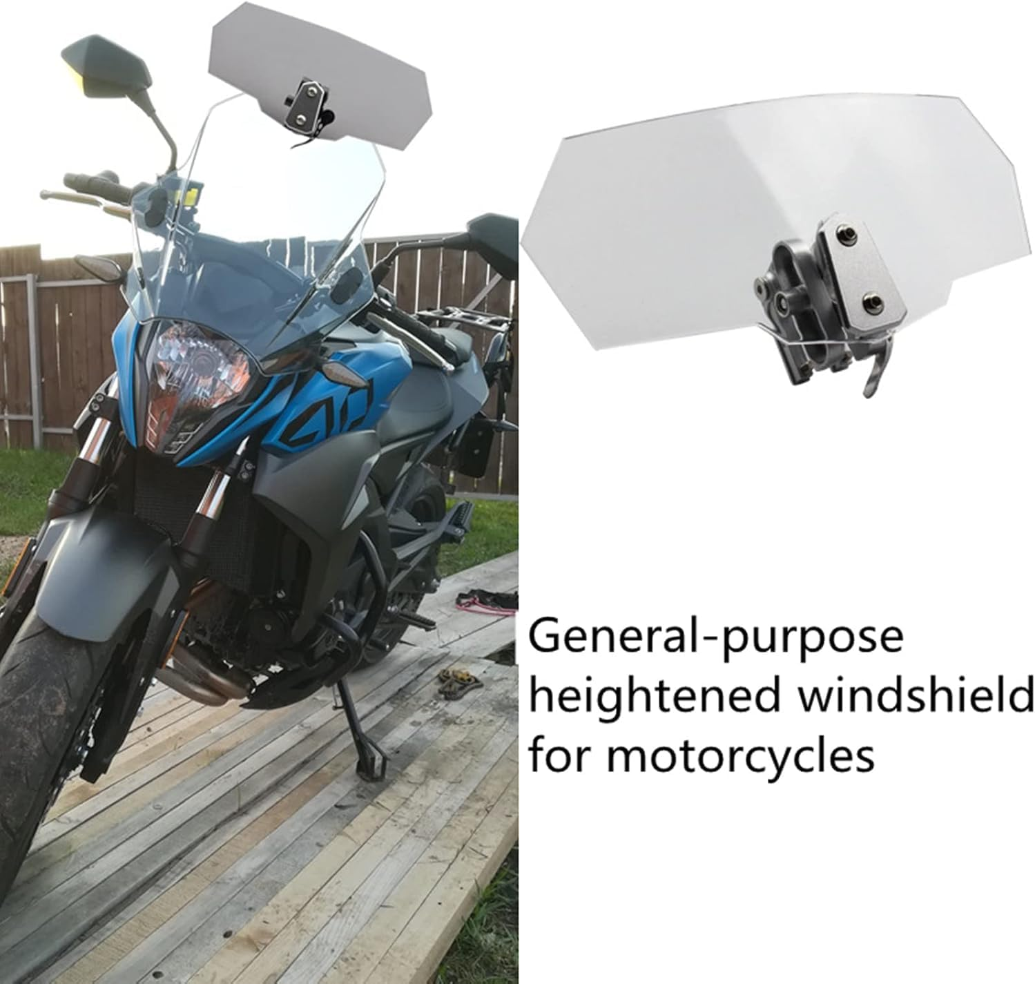 Motorcycle Windshield for Easy to Install Materials Motorcycle Windshield, for Car Motorcycle Sports Car Driver