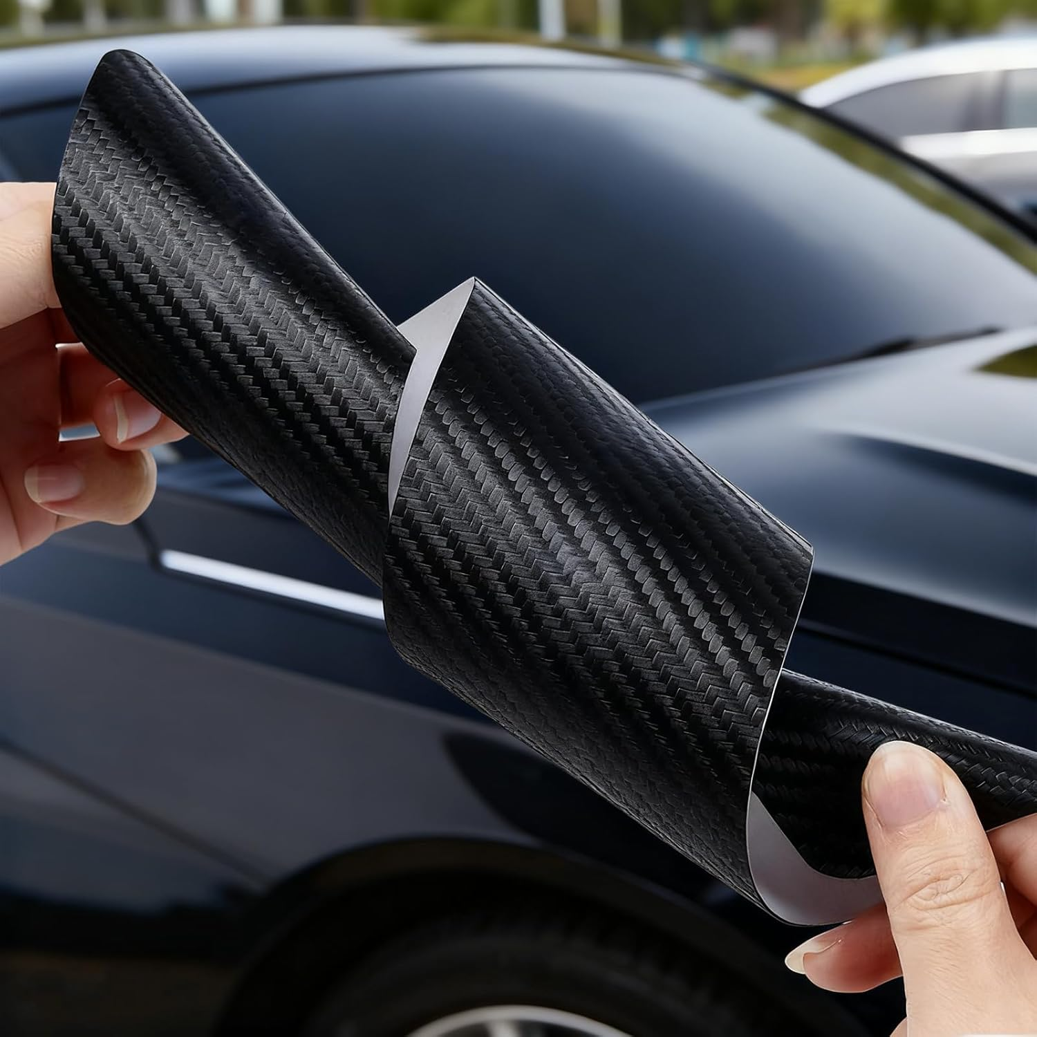 Car Boot Protector for Subaru Forester Accessories, Universal Rubber Scratch Resistant Car Door Entry Guard Trim Cover, Trunk Sill Protector Fit for Cars Suvs (35X2.76 Inch, Black) image number 4