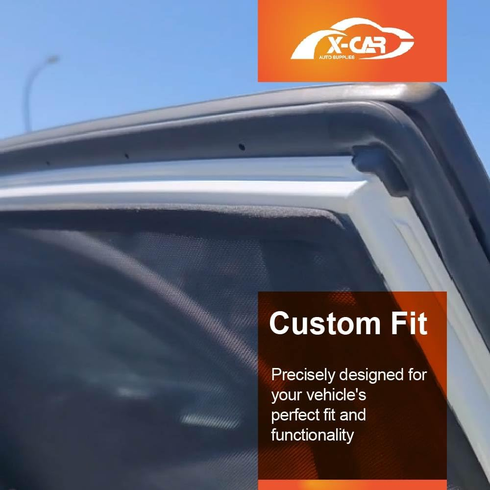 X-CAR Port Rear Front Window Sun Shade for Toyota Rav4 2013-2018 Magnetic Car Sun Blind Mesh image number 2