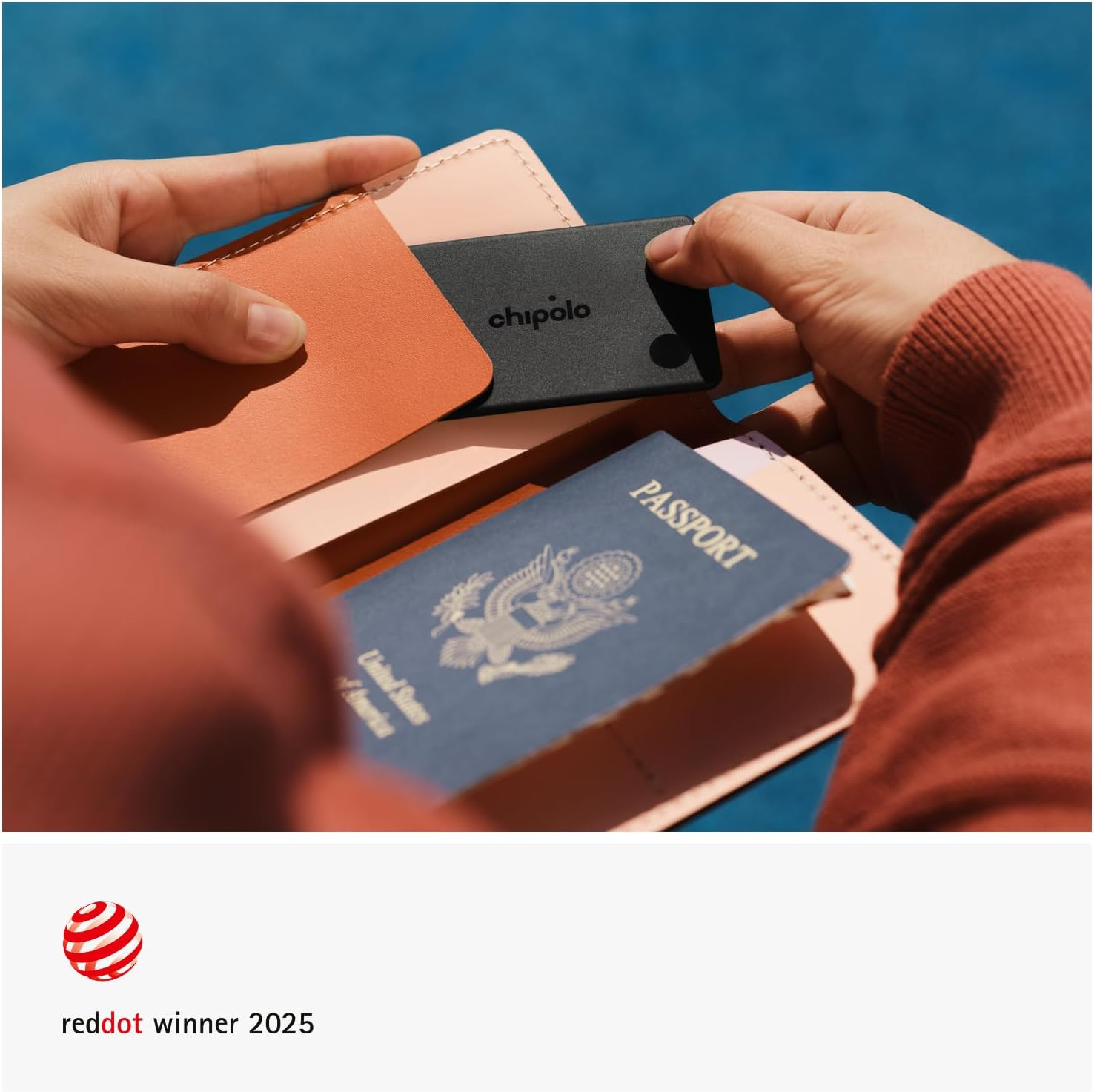 Chipolo CARD - Rechargeable Wallet Tracker Card, Bluetooth Tracker, Item Locator, Passport Finder Compatible with Apple Find My or Find Hub with Call Your Phone & Out of Range Alerts for Android - 4 Pack (Charcoal) image number 2