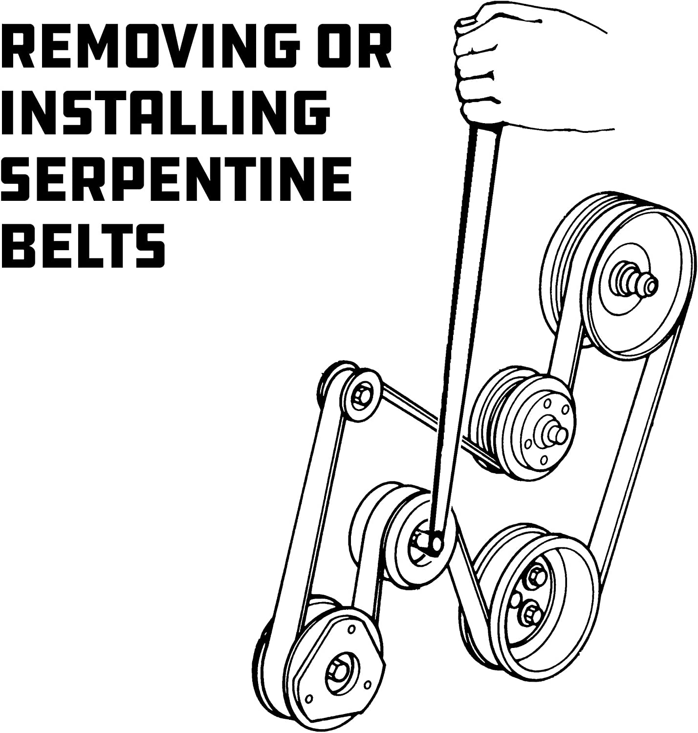 Powerbuilt 648451 Serpentine Belt Tool Kit image number 3