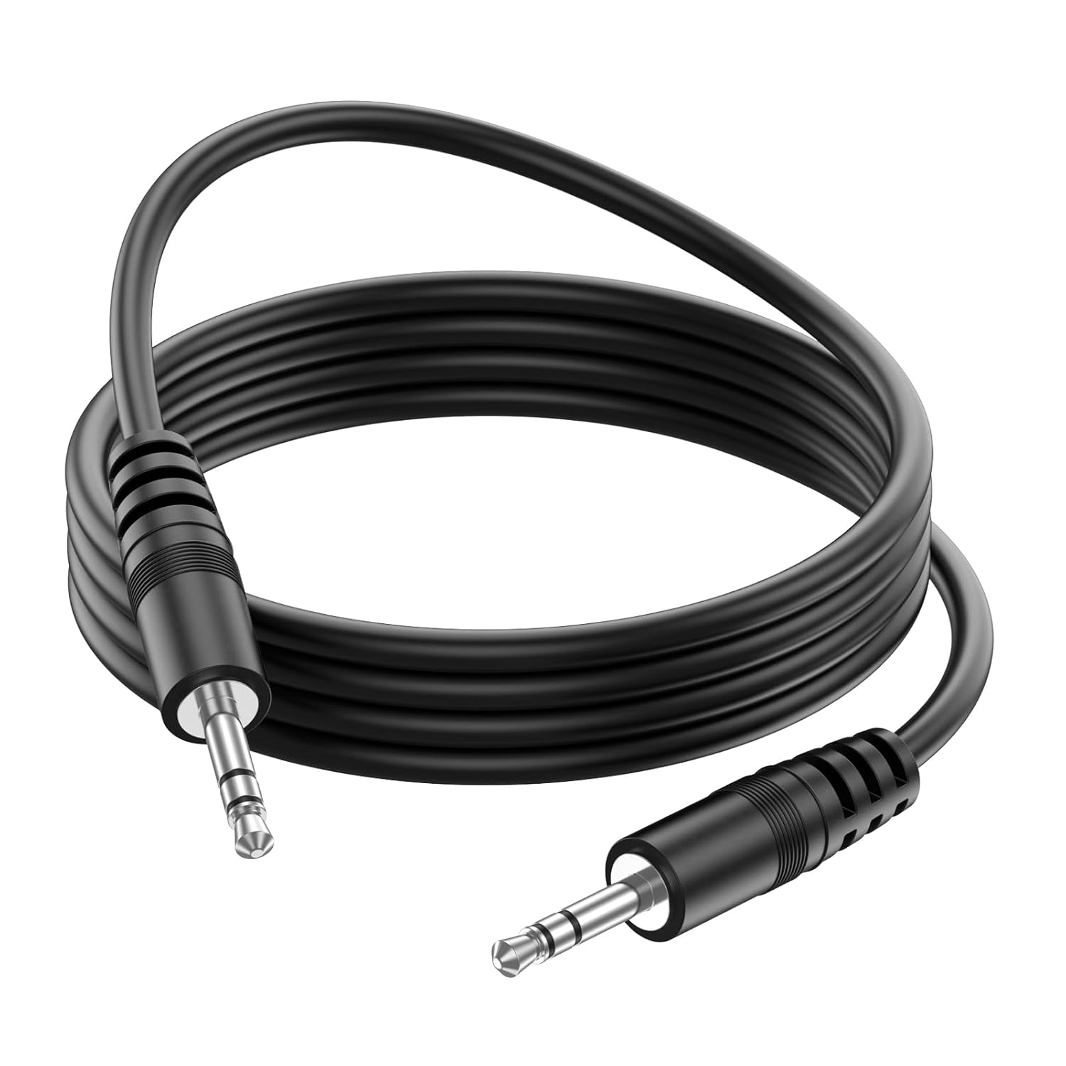 3.5Mm Aux Cable, Hi-Fi Stereo Gold-Plated TRS Male to Male Audio Cord for Car, Home Stereos, Headphones, Iphone, Ipad, Ipod, Samsung Phones, Sony,Echo Dot, Speakers & More (3.3Ft/1M) image number 6