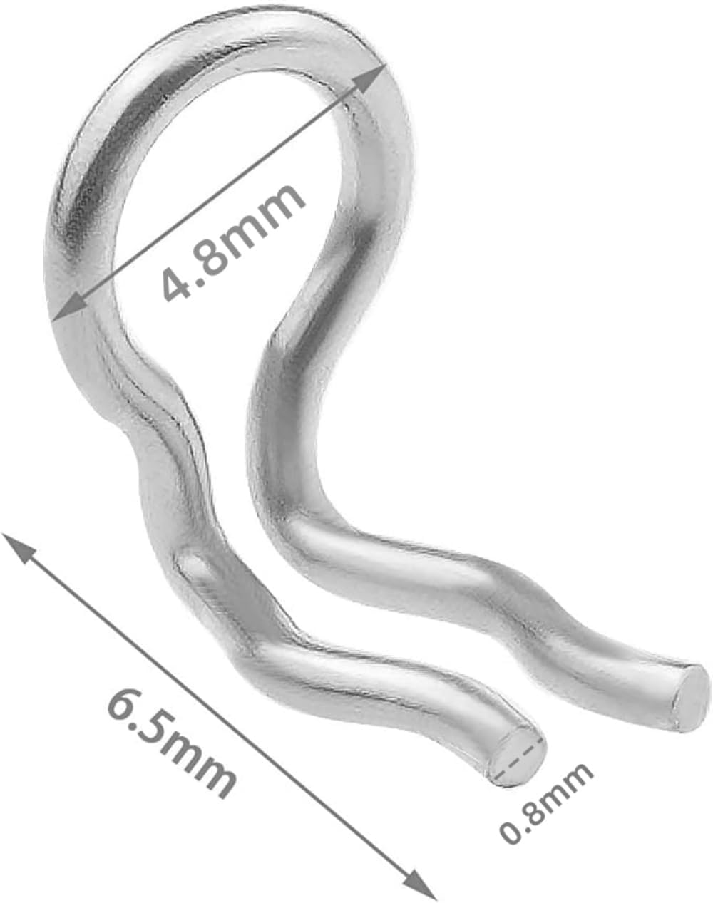 10Pcs Brake Pad Caliper Replacement, Bike Brake Caliper Spring Clips,Compatible with Shimano Zee XT SLX XTR, Formula Mega Pad Pin Stainless Steel Brake Caliper, Bicycle Disc Brakes Pad Axle Bolts Pins image number 3