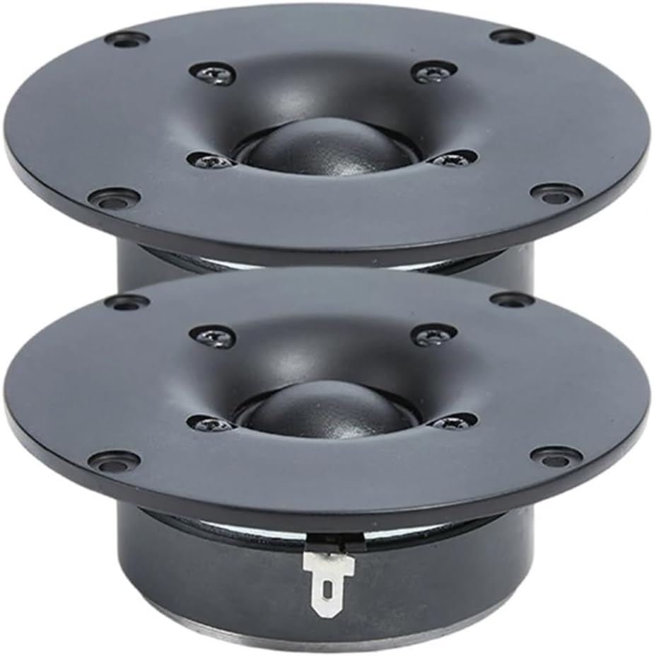 Snblzhef 2Pcs 4 Inch Tweeter Speaker 8 Ohm 60W Hifi Speaker Silk Film Dome Audio Treble Speaker for Family Horn Broadcastin