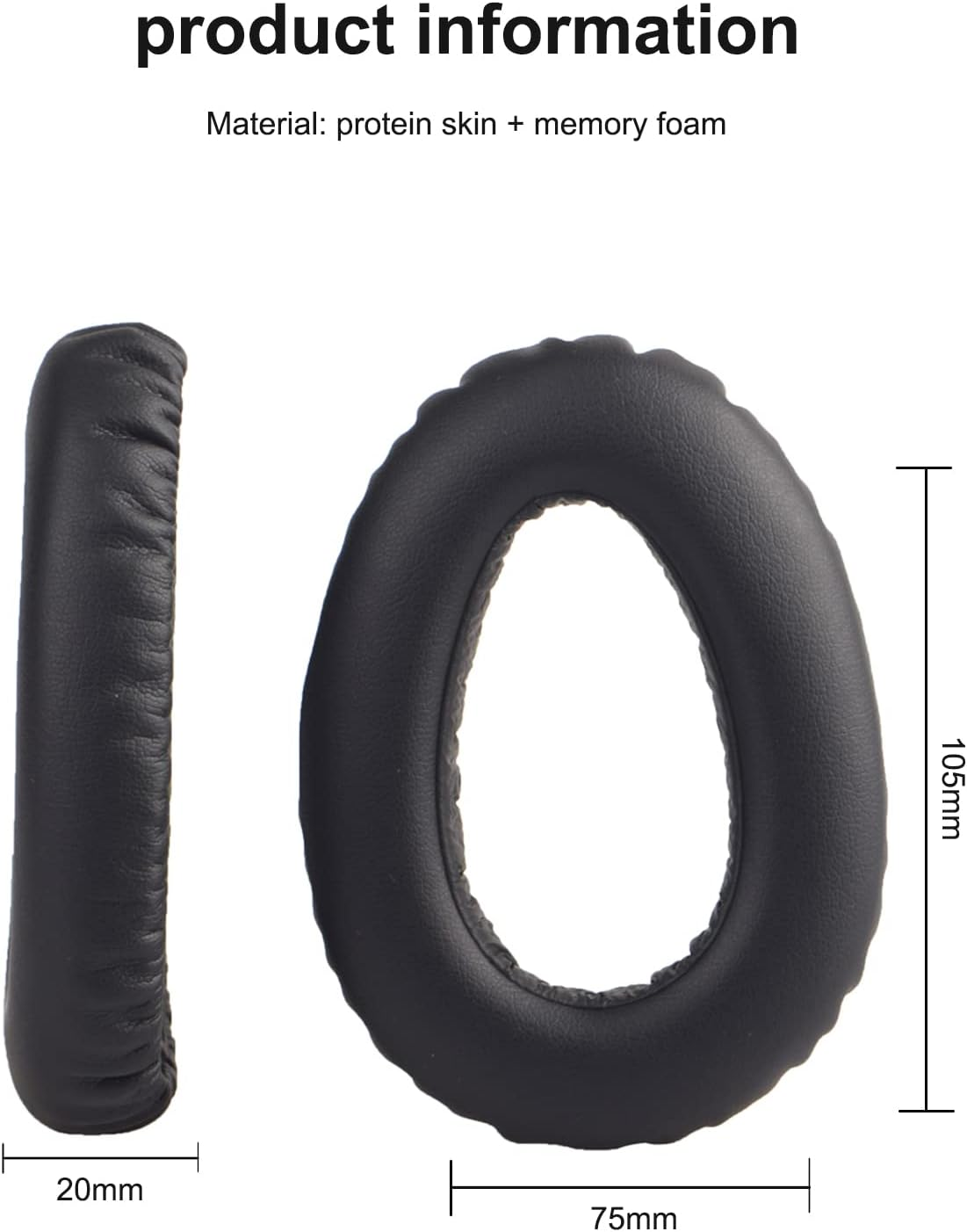 Adhiper Replacement PXC 550 Ear Pads, Compatible with Sennheiser PXC 550-II Wireless MB660 Series Headphones, Black