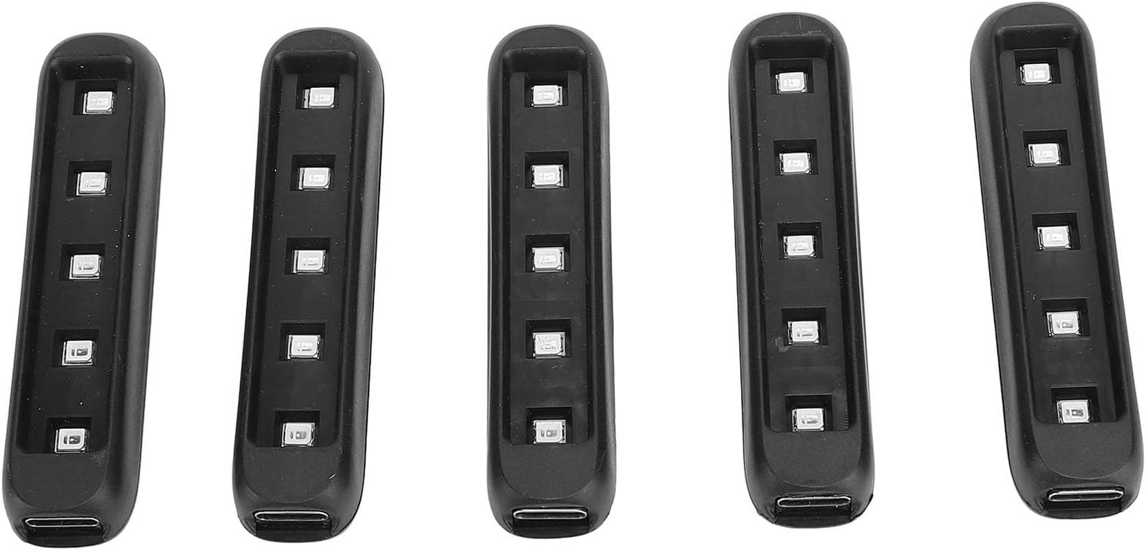 Marhynchus Curing Mini Lamp Cute Convenient Design 5 LED Beads for Nail Art for Daily Use Material: Plastic Portable Lightweight (Black Rectangle)