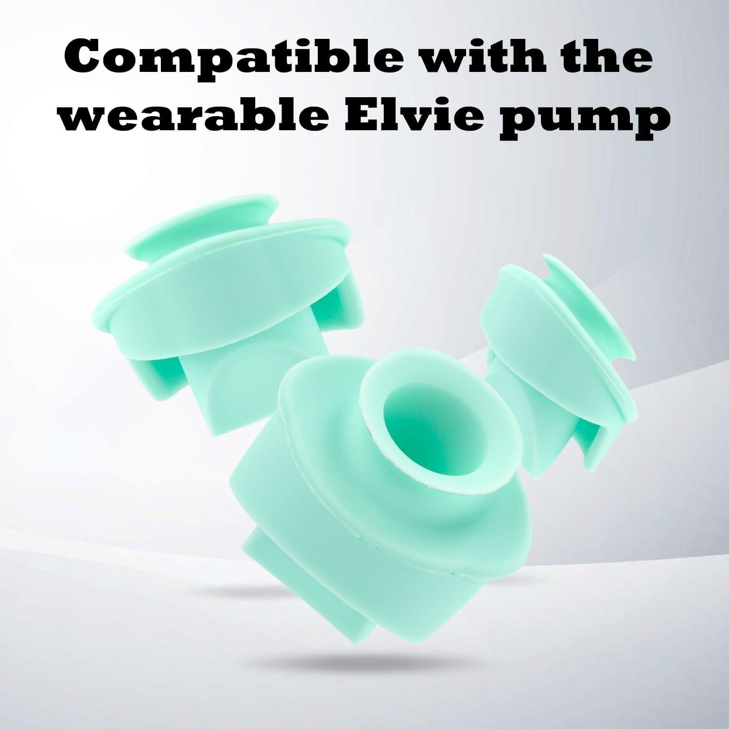 4Pcs Silicone Duckbill Valves for Elvie Wearable Breast Pump, Non-Original Breast Pump Parts Replacement Compatible with Elvie Pump Accessories Use with Pump Seals