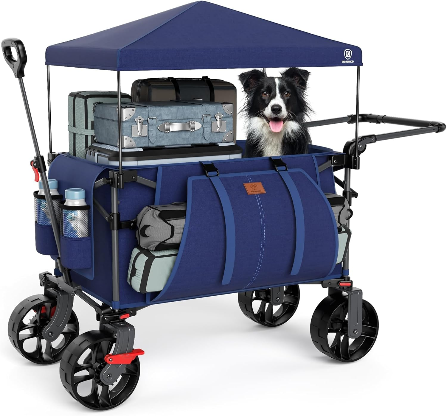 EVER ADVANCED Folding Wagon with Canopy Blue image number 5