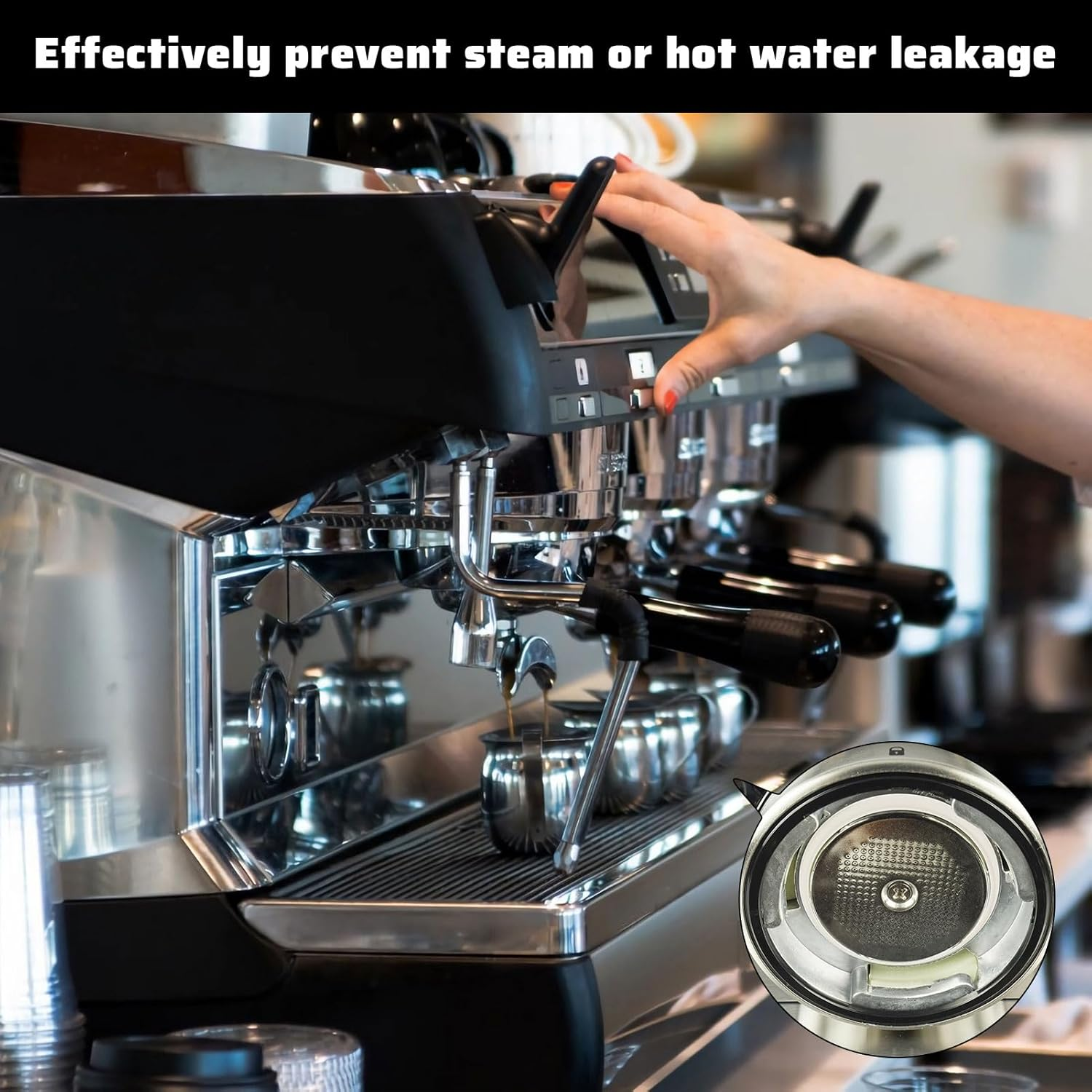 Gaskets for Breville Coffee Machine Accessories, 2 Pcs Gaskets for Breville Barista Express Accessories, Coffee Accessories Compatible with Breville Espresso Machine Bes920、900、980/Xl(58Mm) image number 5