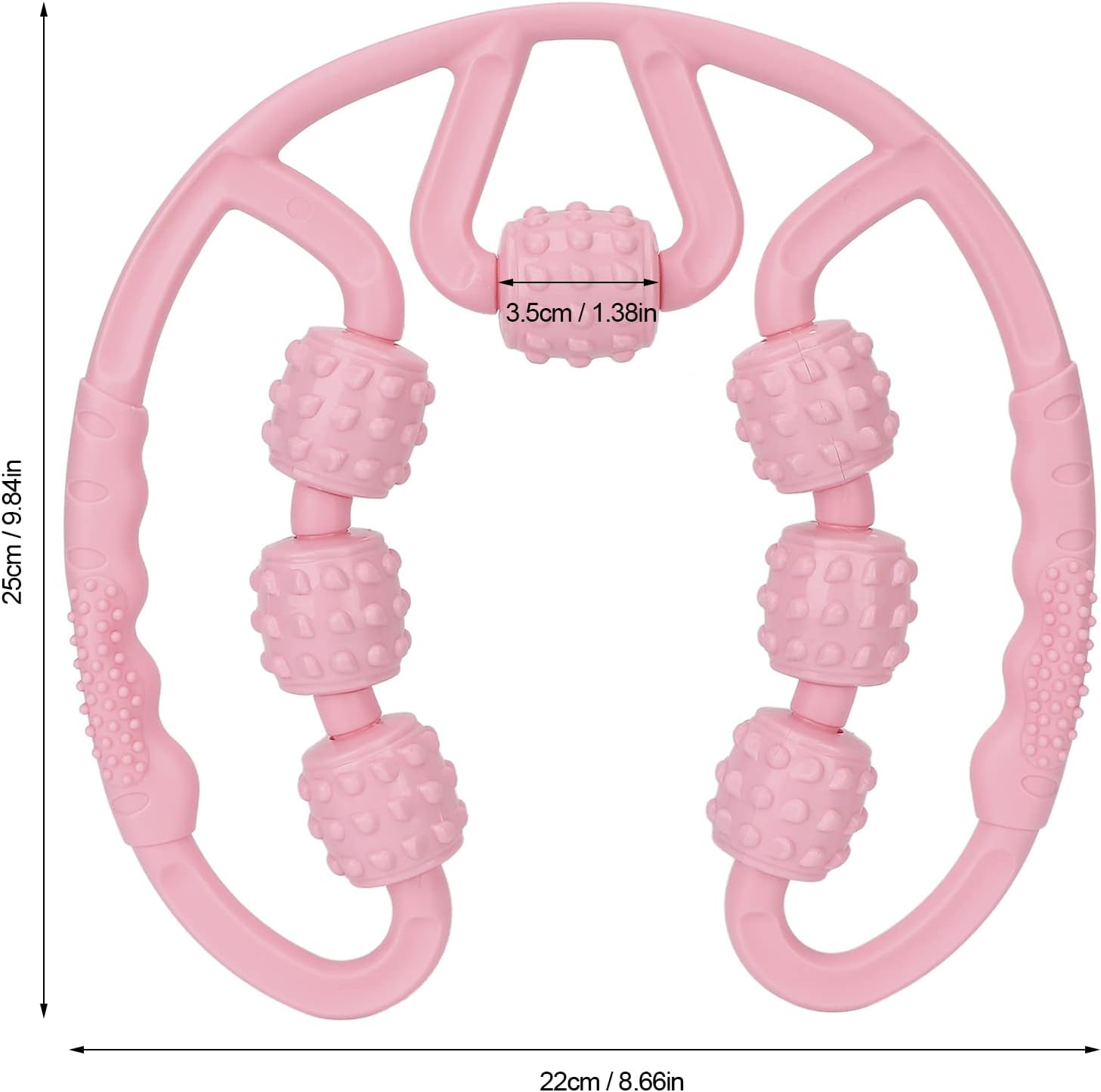 Leg Massage Roller, Calf Muscle Roller 7 Wheels Elastic PP for Home Use for Thigh image number 5