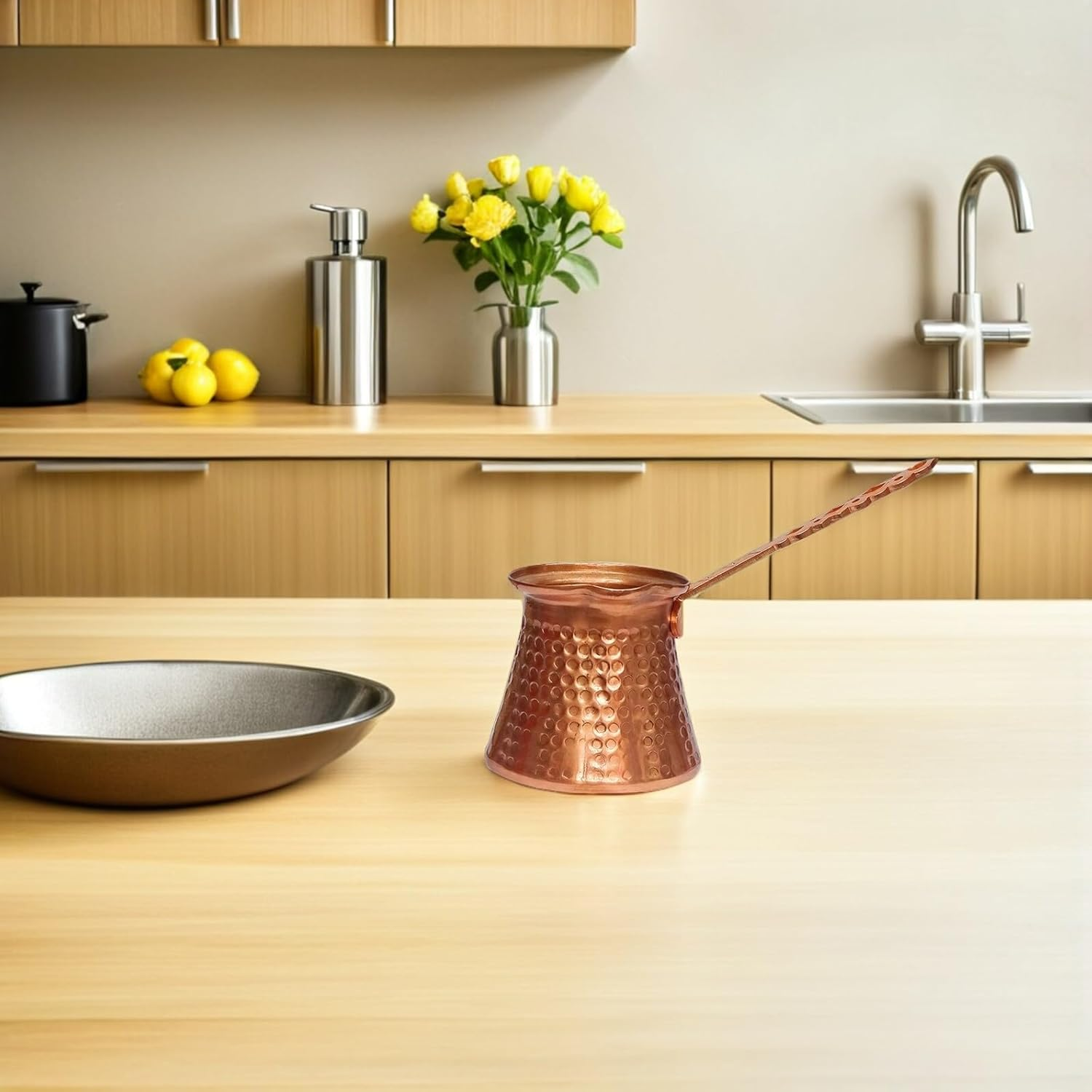 VALICLUD Turkish Coffee Pot Multi-Function Wear-Resistant Kettle for Espresso and Tea Brewing Heat and Cold Resistant Compact Coffee Maker for Home and Use image number 4