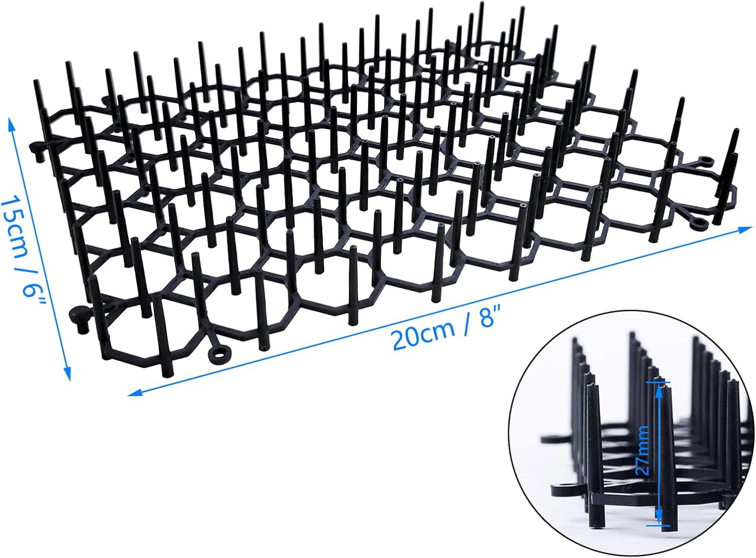 Auto-Plaza Cat Dog Deterrent Scat Mat for Cats Dogs with Spikes, Repellent Indoor Furniture, Outdoor Garden Fence Animal Barrier Set (24) image number 3