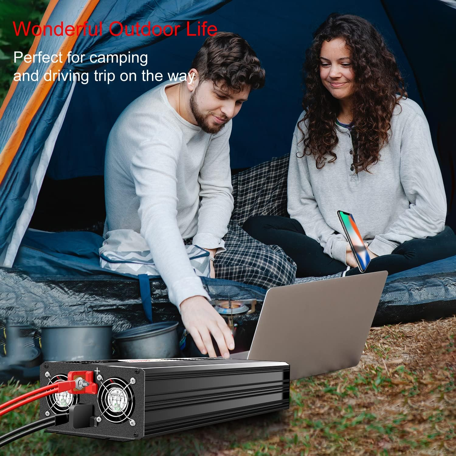 Xijia 3000W Solar Inverter 12V to 240V Pure Sine Wave for Camping Boat (DC12V (Range 10V-15V) 3000W) image number 6
