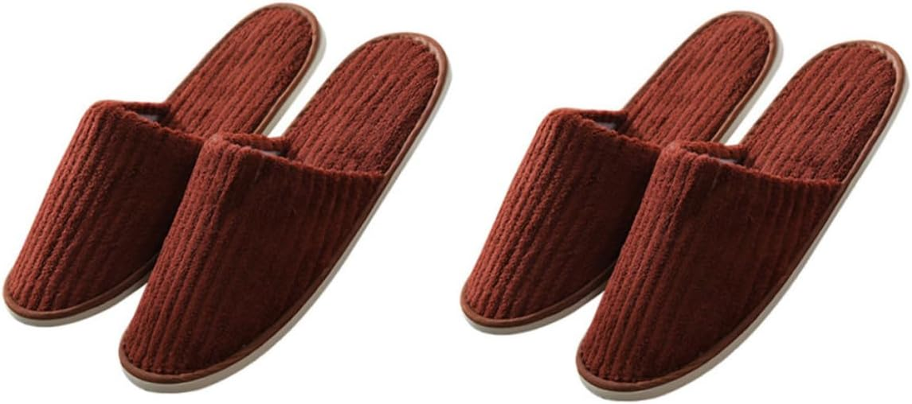 OHPHCALL Thick Cotton Slippers for Home Non-Woven Guest Footwear Warm Breathable image number 3