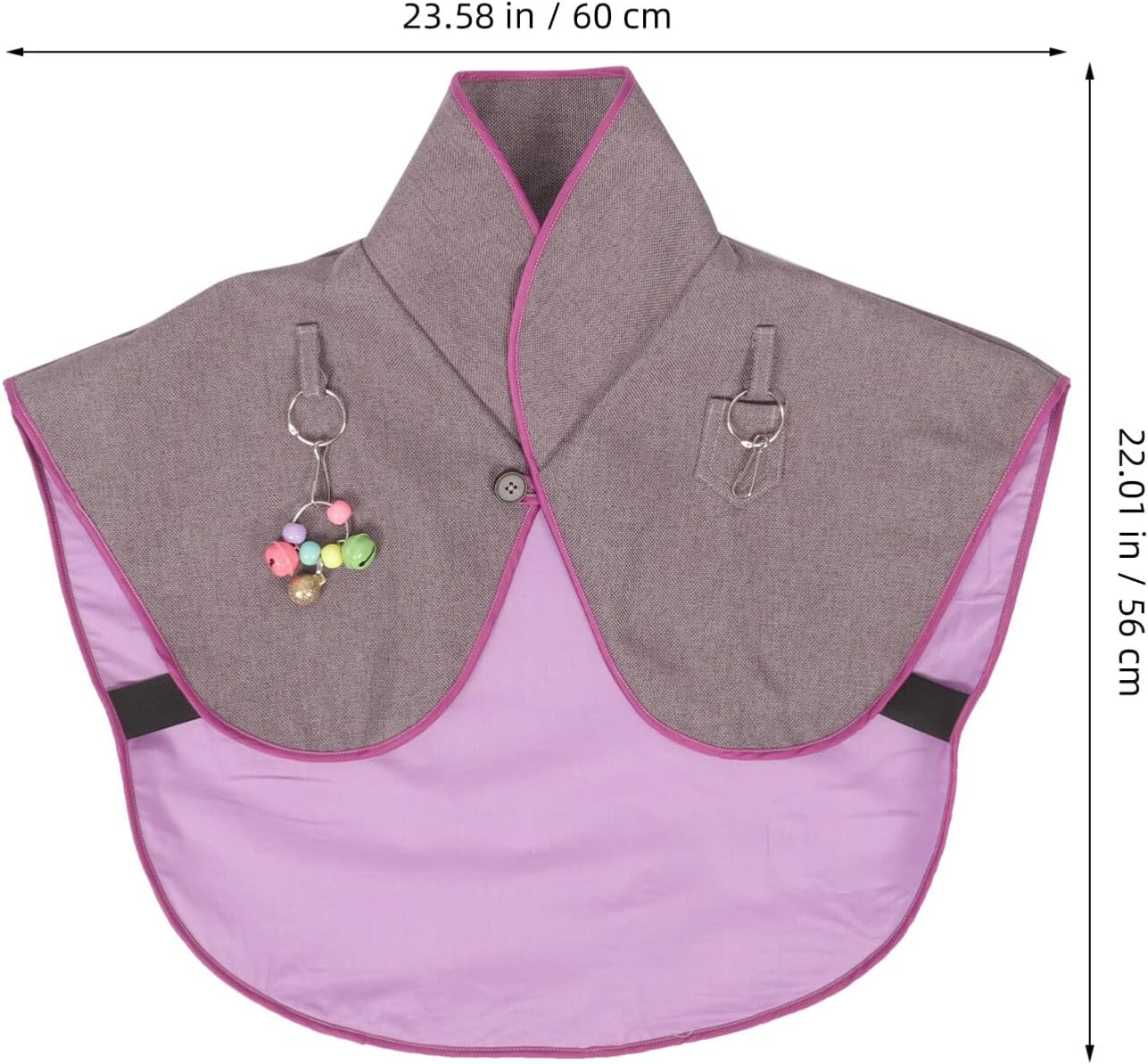 Parrot Antiscratch Bird Poop Shoulder Protector Bird Anklet Toys Multi-Functional Bird Diaper Flight Suits Pee Pads Diaper Poop Shawl for Medium Cockatiel Parakeet Macaw image number 4