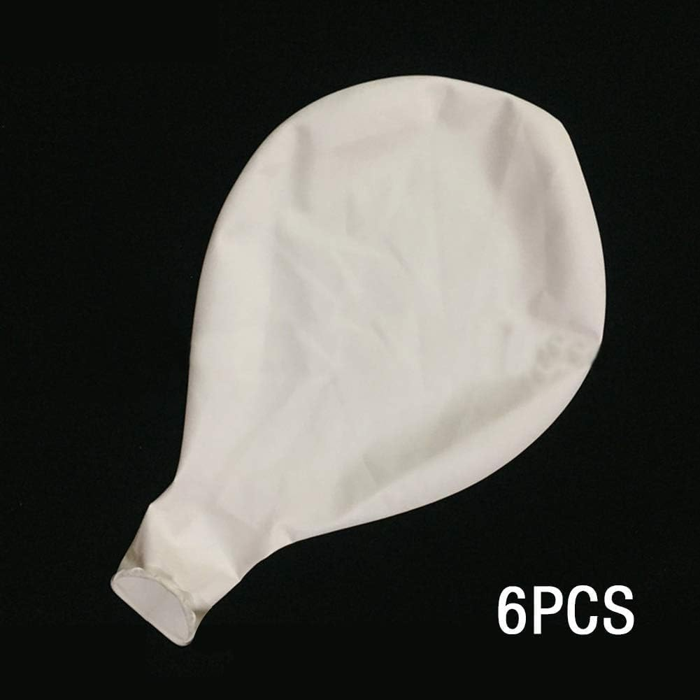 6 Big Balloons 36" round Balloons Extra Large & Thick Balloons Reusable Giant Latex Balloons, for Photo Shoot/Birthday/Wedding Party/Festival/Event/Carnival Decorations, White image number 2