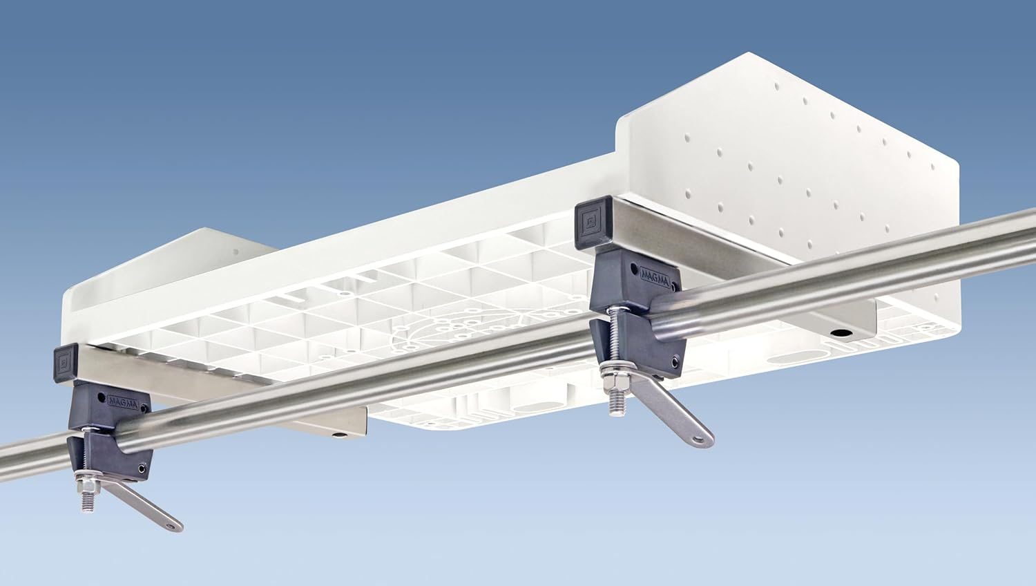 Magma Mount, Dual Extended Horizontal round Rail, 1", DM Dual Mount Tables/Gourmet Series Grills image number 2
