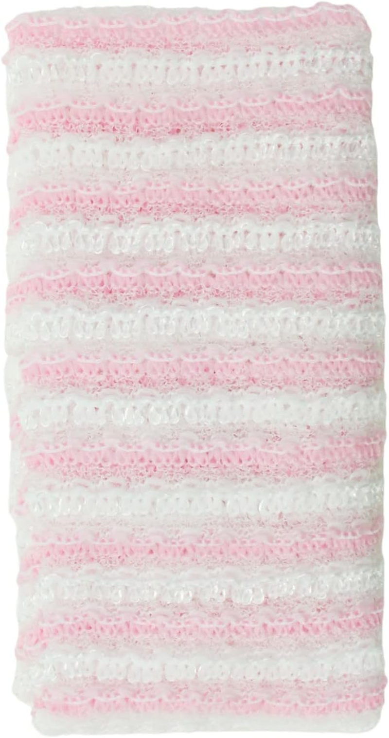 Perfect for Foaming Body Soap, Gently Washable, Stretchable Foam Soap Towel, Made in Japan, Pink, Size 8.3 X 39.4 Inches (21 X 100 Cm) image number 6
