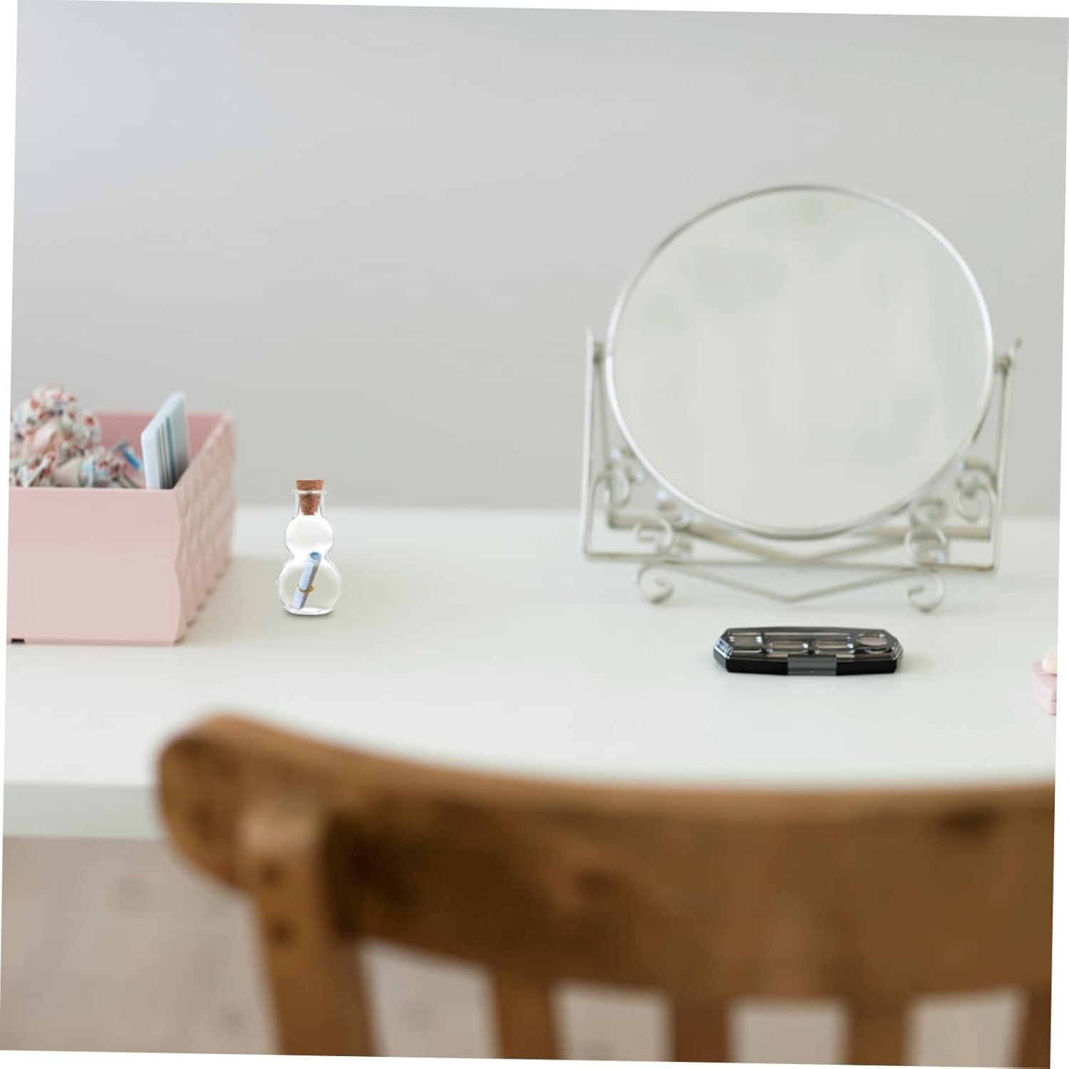 Gourd Shaped Drifting Glass Bottles with Cork Stoppers Medium Size Diy Message Jars for Craft Decoration 3Pcs image number 4