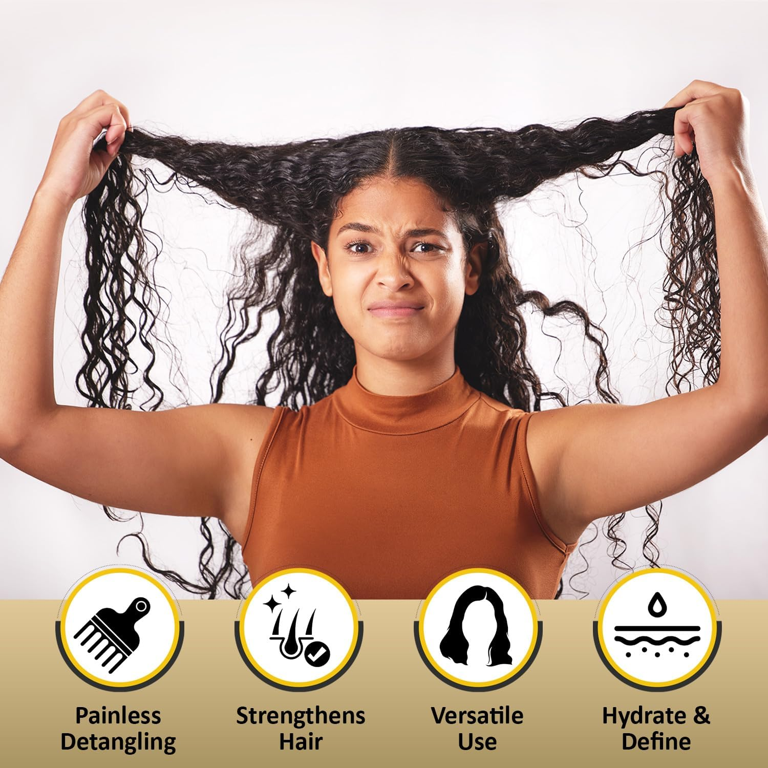 Kizaiacare Ultimate Matted Hair Detangler: Painless Detangling Solution for Tangled, Knotted, Matted or Dreadlocked Hair. | Adults & Children Suitable for All Types. image number 1