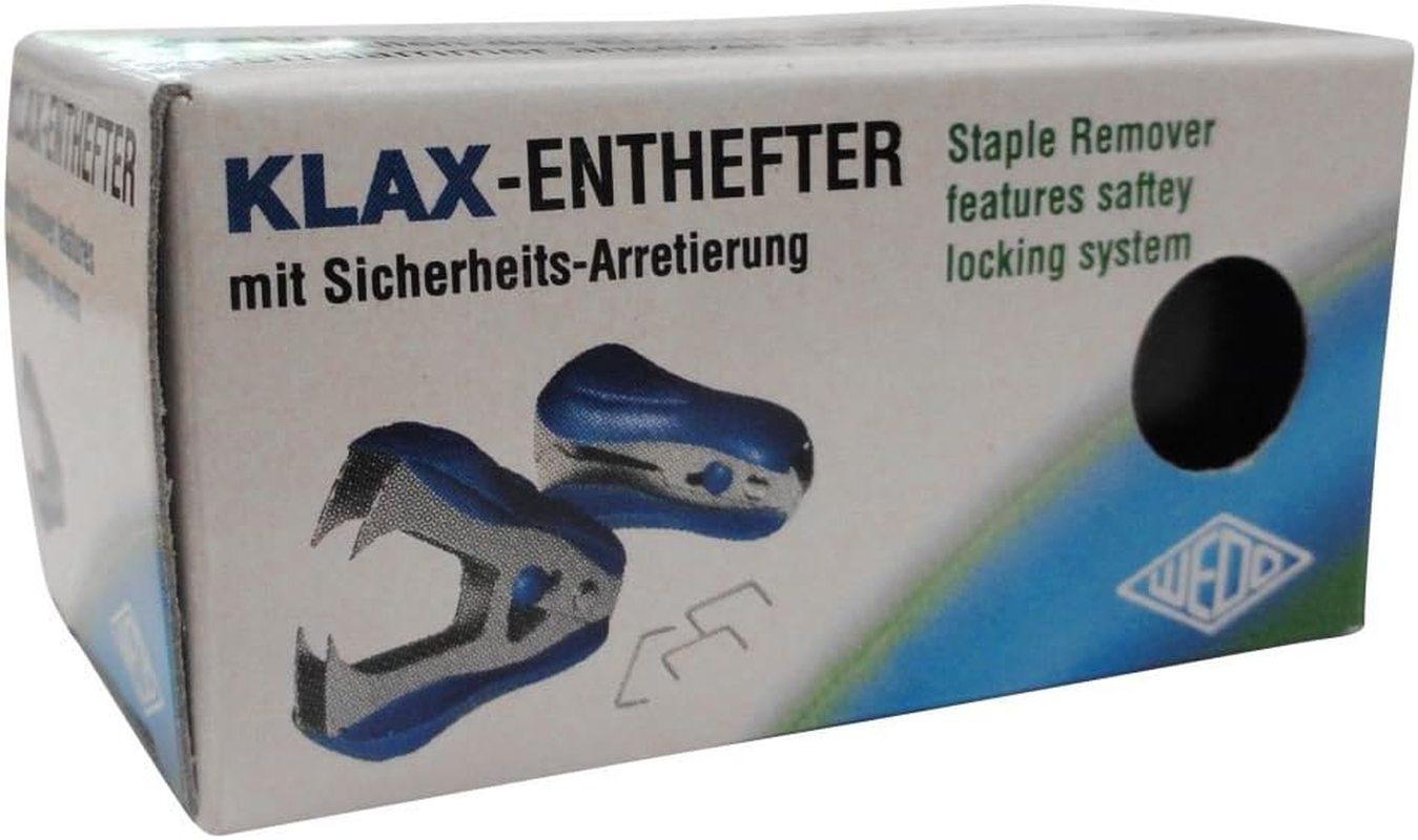 Wedo 102 81101 Klax Staple Remover with Built-In-Safety Lock - Black - Blue image number 2