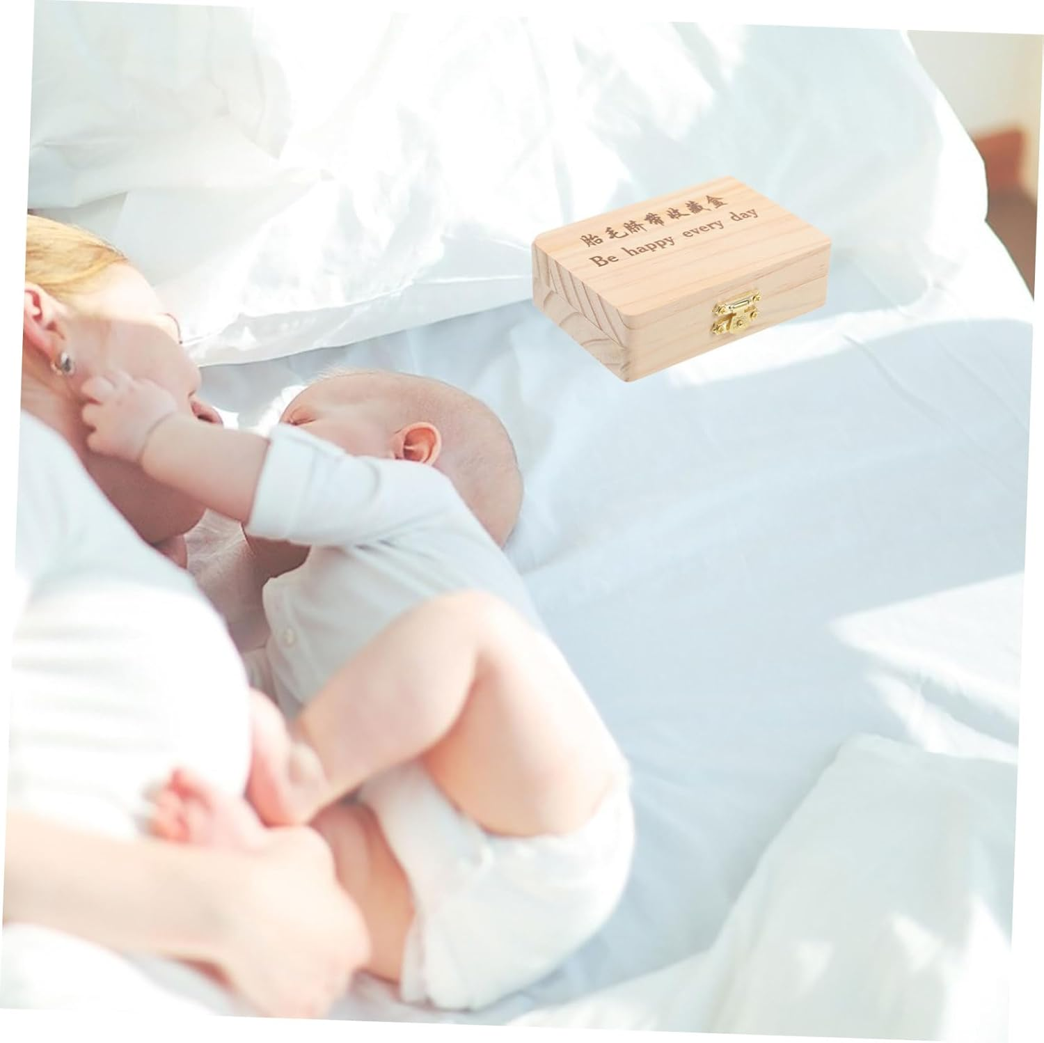 Boy Girl Bottle Fetal Hair Umbilical Cord Preservation Box Souvenir Storage image number 5