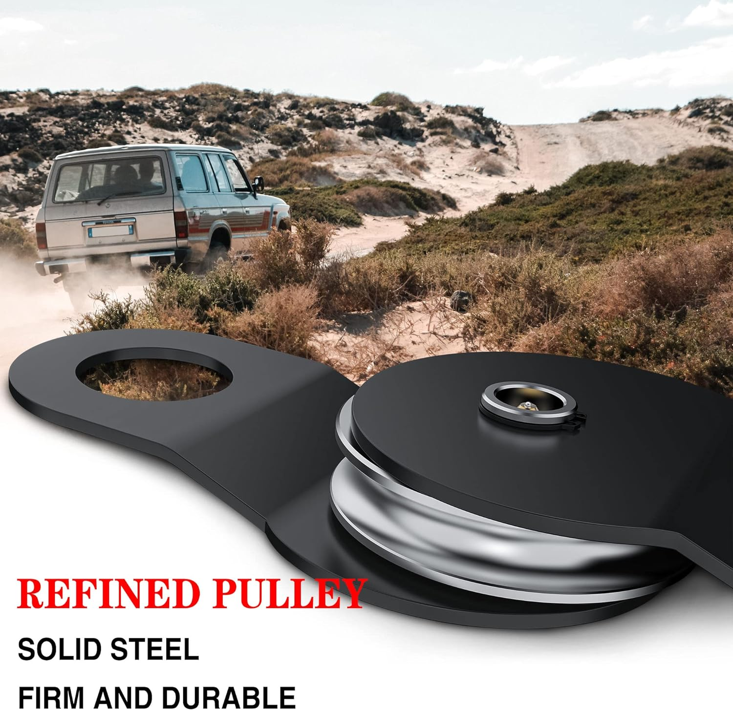 X-BULL 8T off Road Winch Recovery Snatch Block Pulley Double Your Winch Capacity image number 5