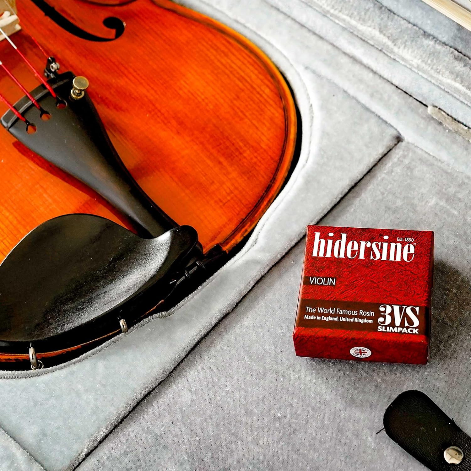 Hidersine 3VS Series Premium Violin Rosin. Slim Pack for Easy Transport and Storage. Resin for Violin Bows. Handmade in the UK. image number 3