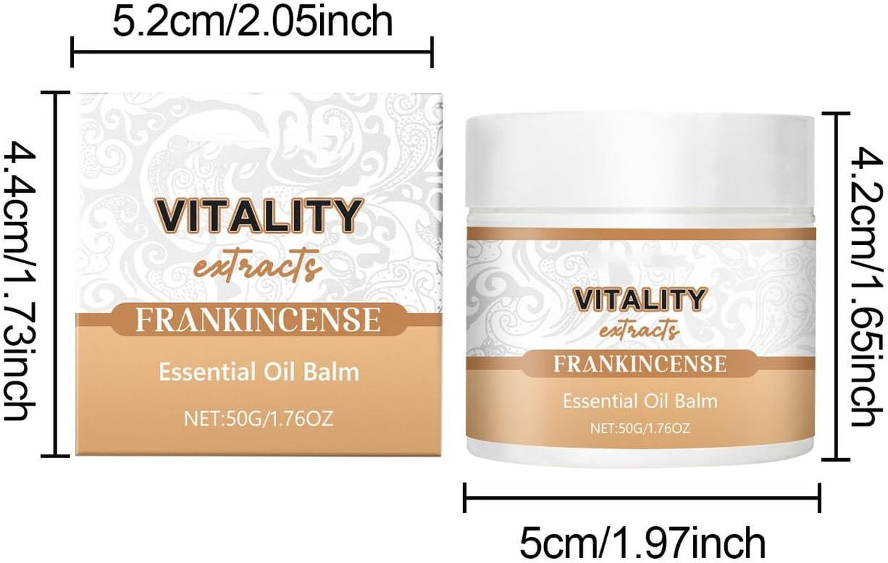 Frankincense Balm - Deep Hydrating Natural Skin & Body Balm with Boswellia Serrata, Beeswax & Olive Oil, Soothes Dry, Cracked Skin, Face Hands Feet, Non Greasy image number 3