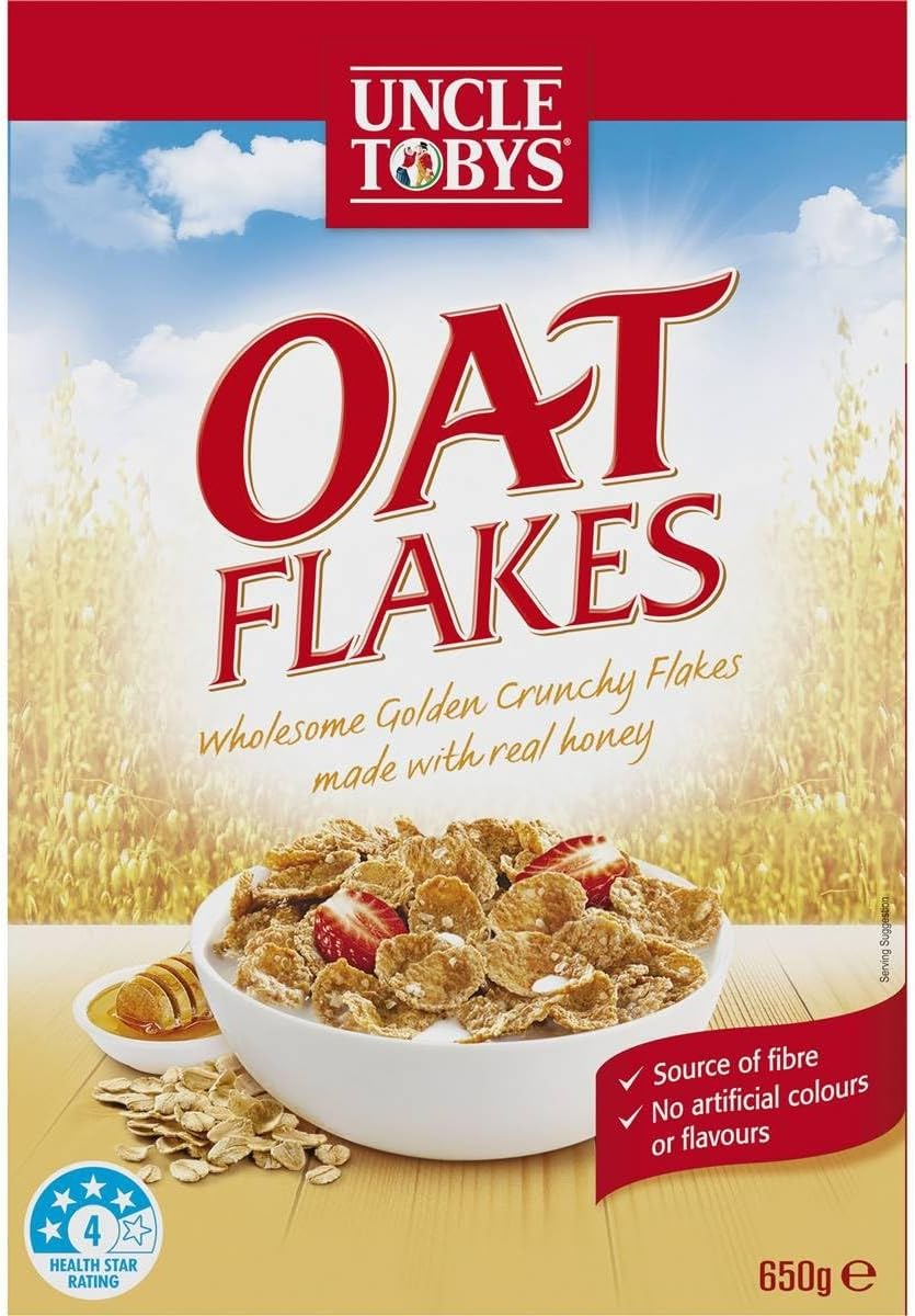 Uncle Tobys Oat Flakes Breakfast Cereal 650 G