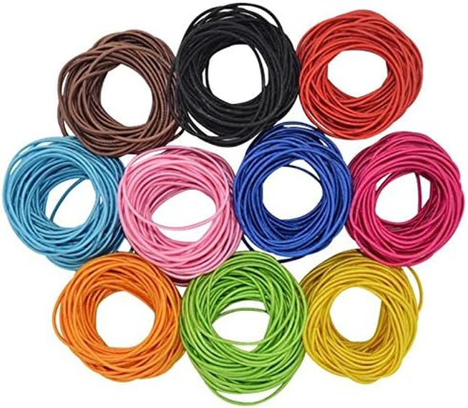 Coobbar 100Pcs Women Elastic Hair Ties Band Ropes Ring Ponytail Holder (Red) - Black,Dark Blue image number 6