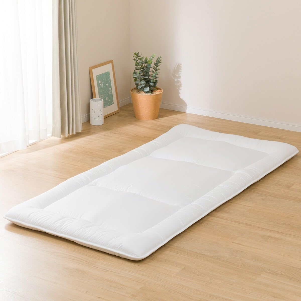 NITORI 7545506 No Cover All Season Dust Mite Resistant Bedding, 6-Piece Set, Double Size, White