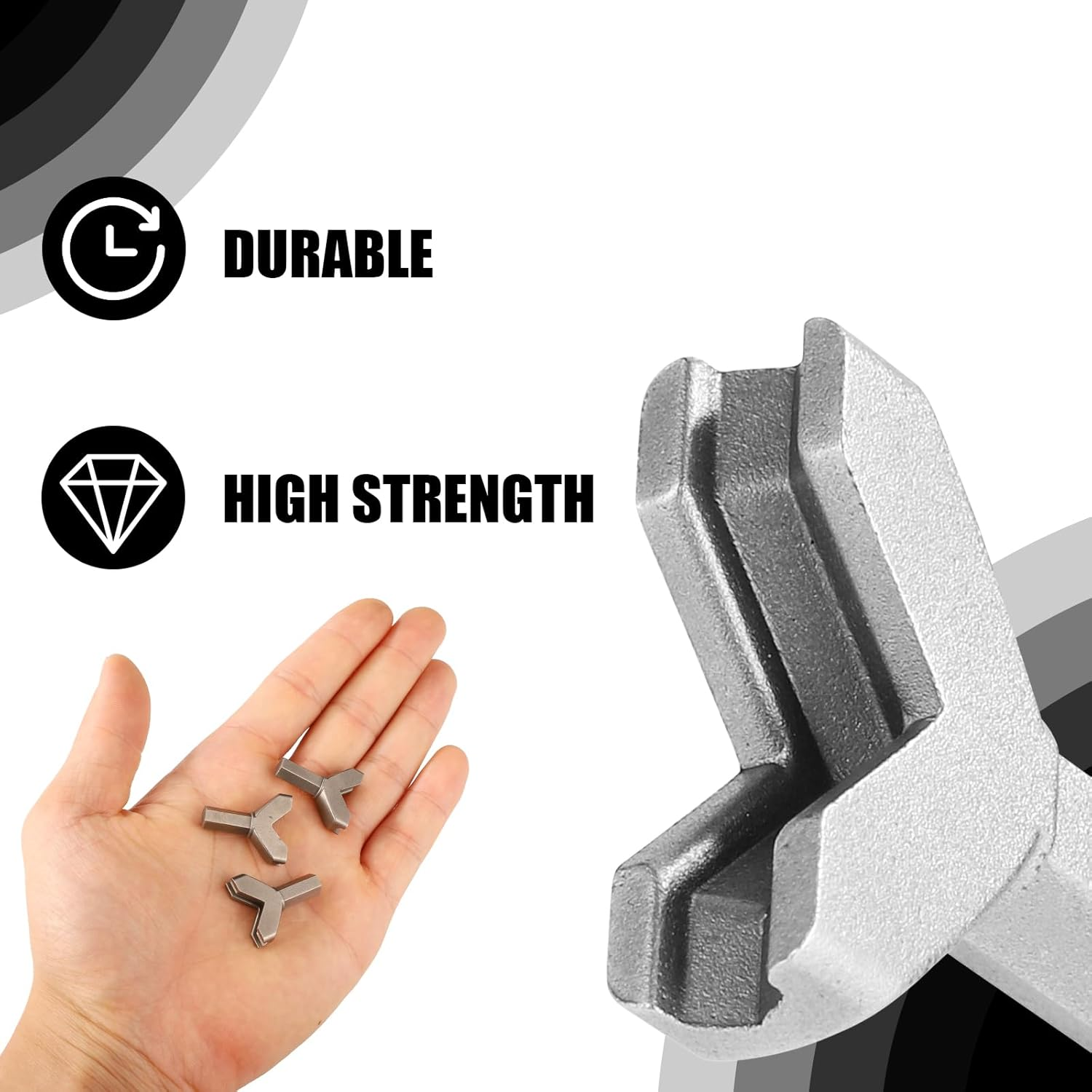 3 Pcs Hook Driver Y Shape, Carbon Steel Wing Nut Driver Practical Slotted Wing Nut Drill Y-Head Hook Driver for Wall and Ceiling Hook Screw Installation image number 6