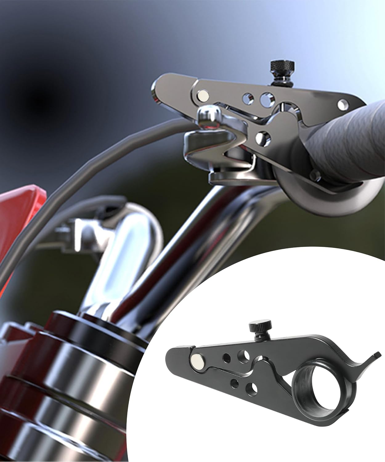 RACOONA Motorcycle Cruise Control,Motorcycle Throttle Lock,Motorcycle Cruise Control Throttle Lock,Car Accessories Throttle Assist Wrist with Silicone Ring Protect Throttle Control System image number 5