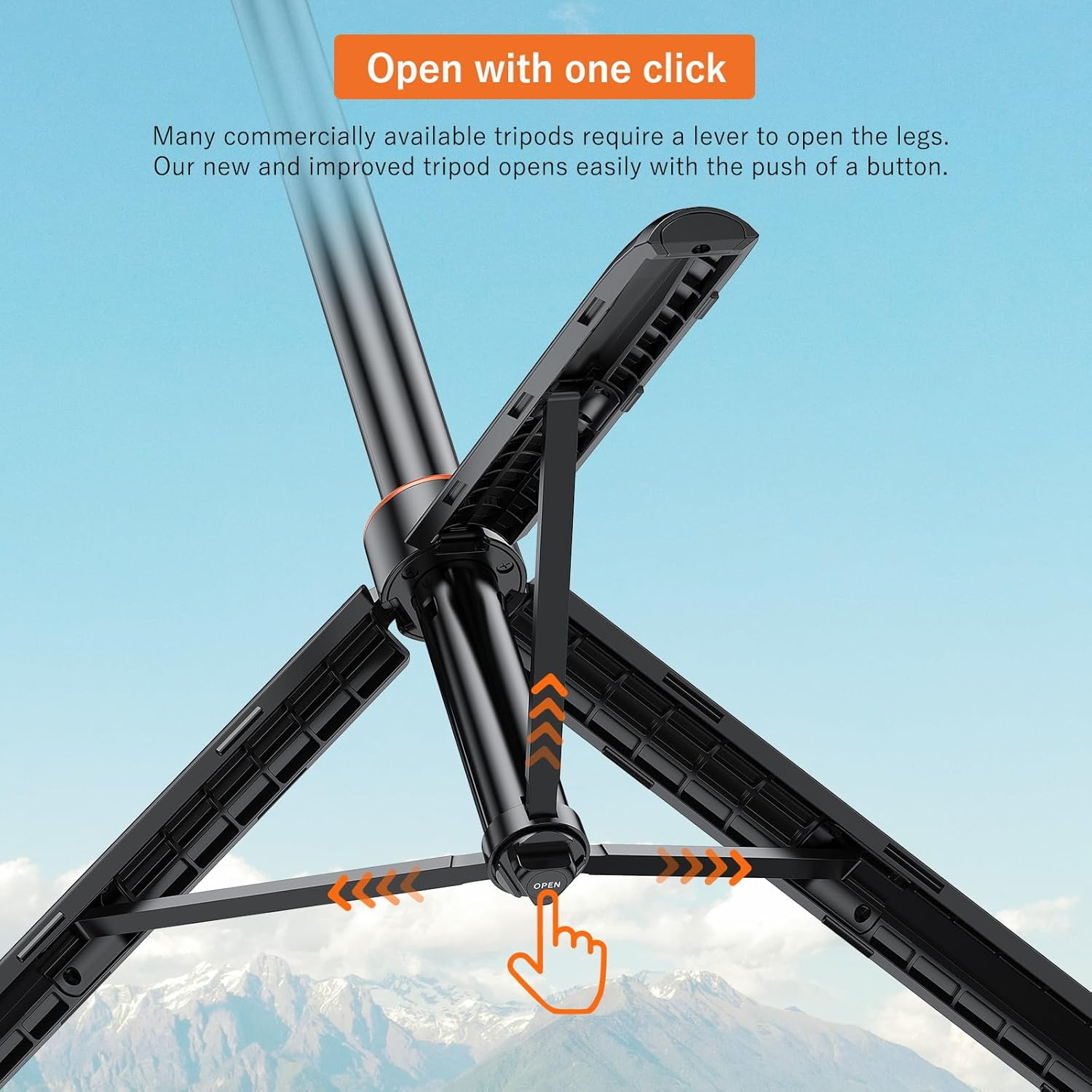 VRIG 160 Cm Tripod for Action Camera, AC-04S Camera Tripod with Magnetic Quick Release Head, Selfie Stick Tripod, Camera Tripod with Go Pro 13/12/11/10/9, DJI Action 5 Pro/ 3/2 and Insta 360 image number 6