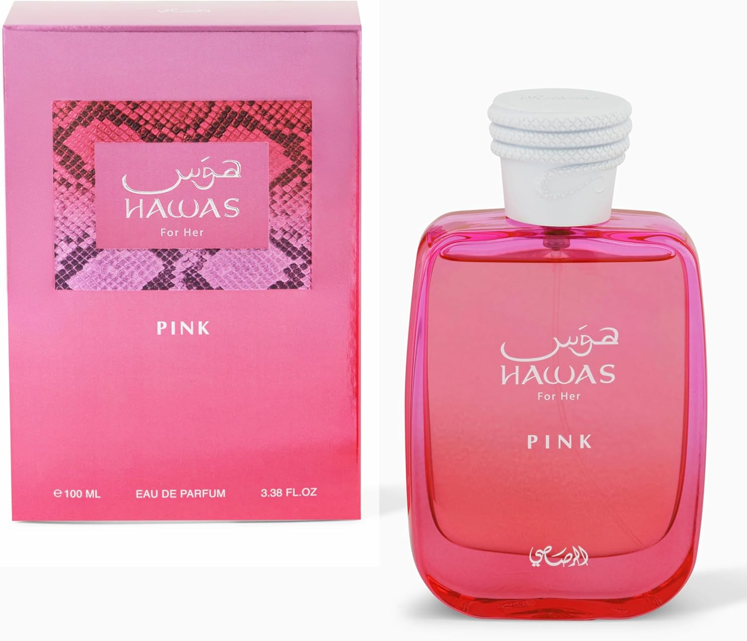 Hawas Collection - Hawas Pink by Rasasi for Women - 3.38 Oz EDP Spray image number 1